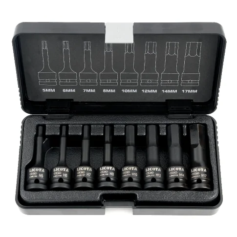 Innensechskant Nuss Set, Schlagschrauber Nuss Set, 8-teilig, 3/8 Zoll