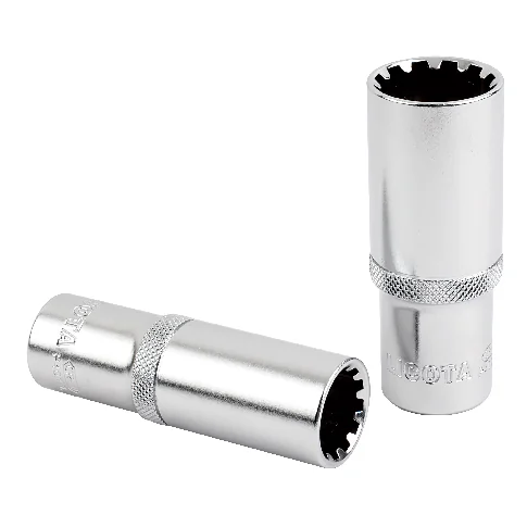 Vielzahn Nuss, 1/2 Zoll Nuss, 15mm, lange Ausführung, CrV, GearLock