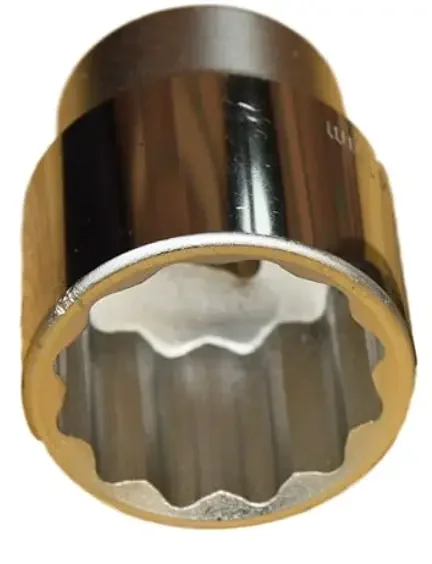 1 Zoll Nuss, 12 Kant, 75mm, Chrom Vanadium Stahl, Werkstatt