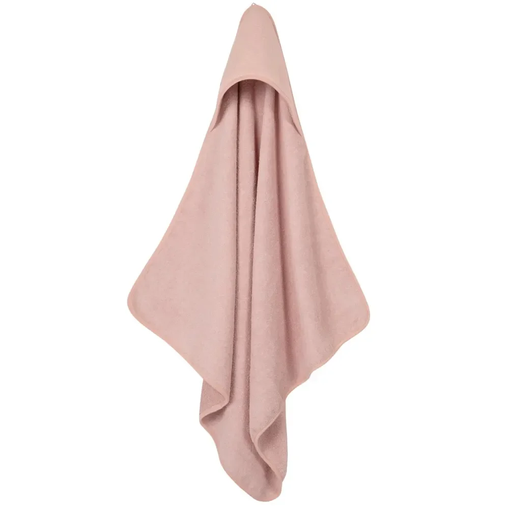 Little Dutch Kapuzenhandtuch uni rosa "Pure Pink"