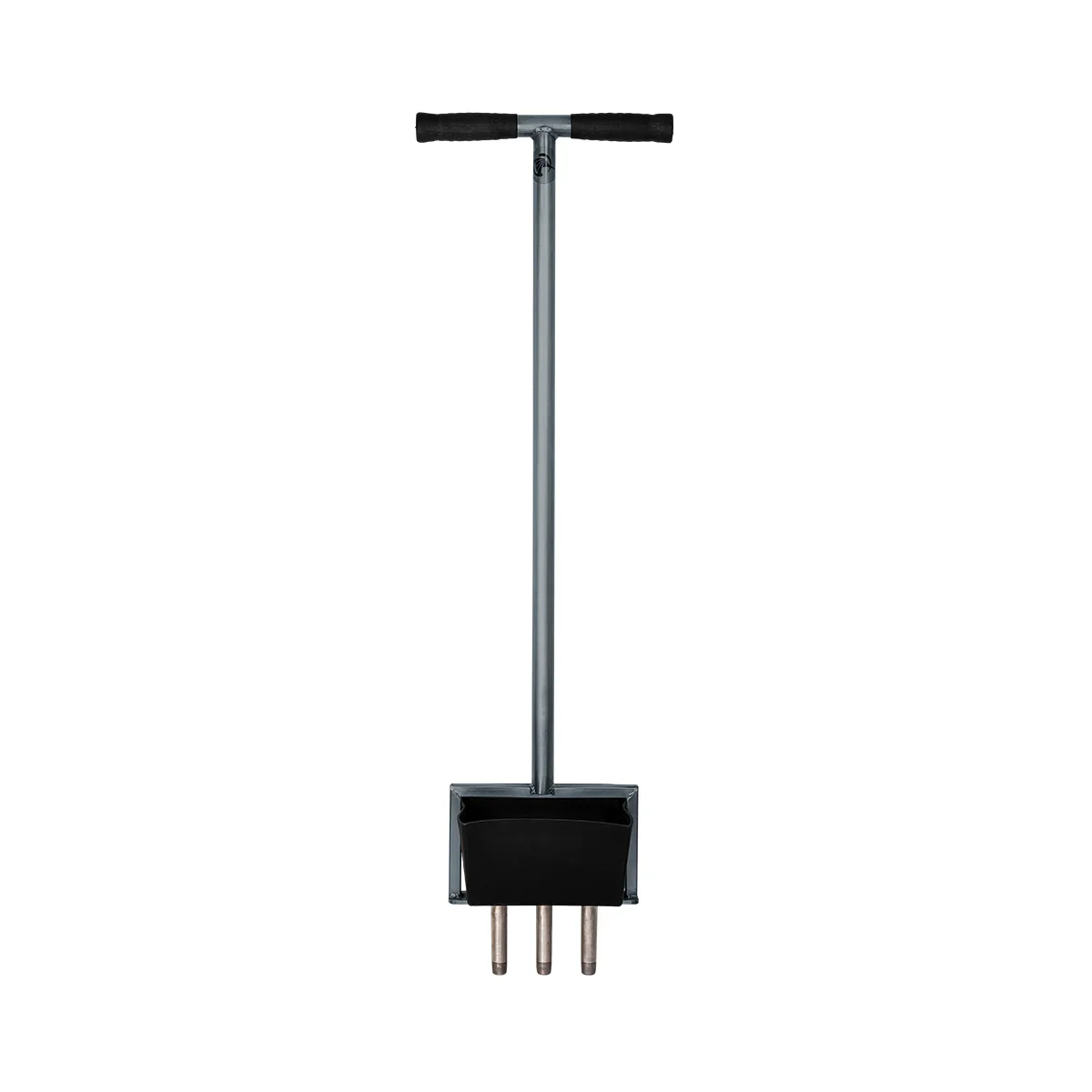 Rasenspecht, Stahl, 86cm bis 180cm, mit Auffangwanne, 3er Hohlspoon 20mm, anthrazit
