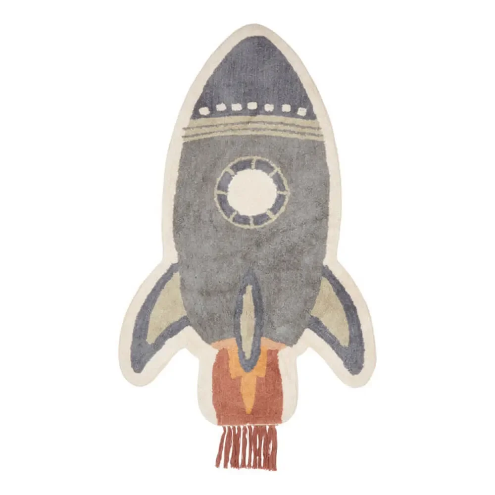 Little Dutch Teppich "Space" Rakete 80 x 130 cm