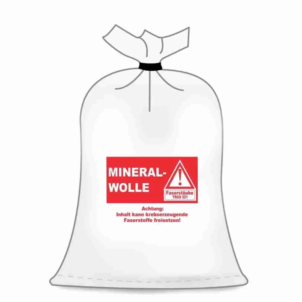 Fiberglass Insulation Disposal Bags, 10 Pack, 140x220 cm