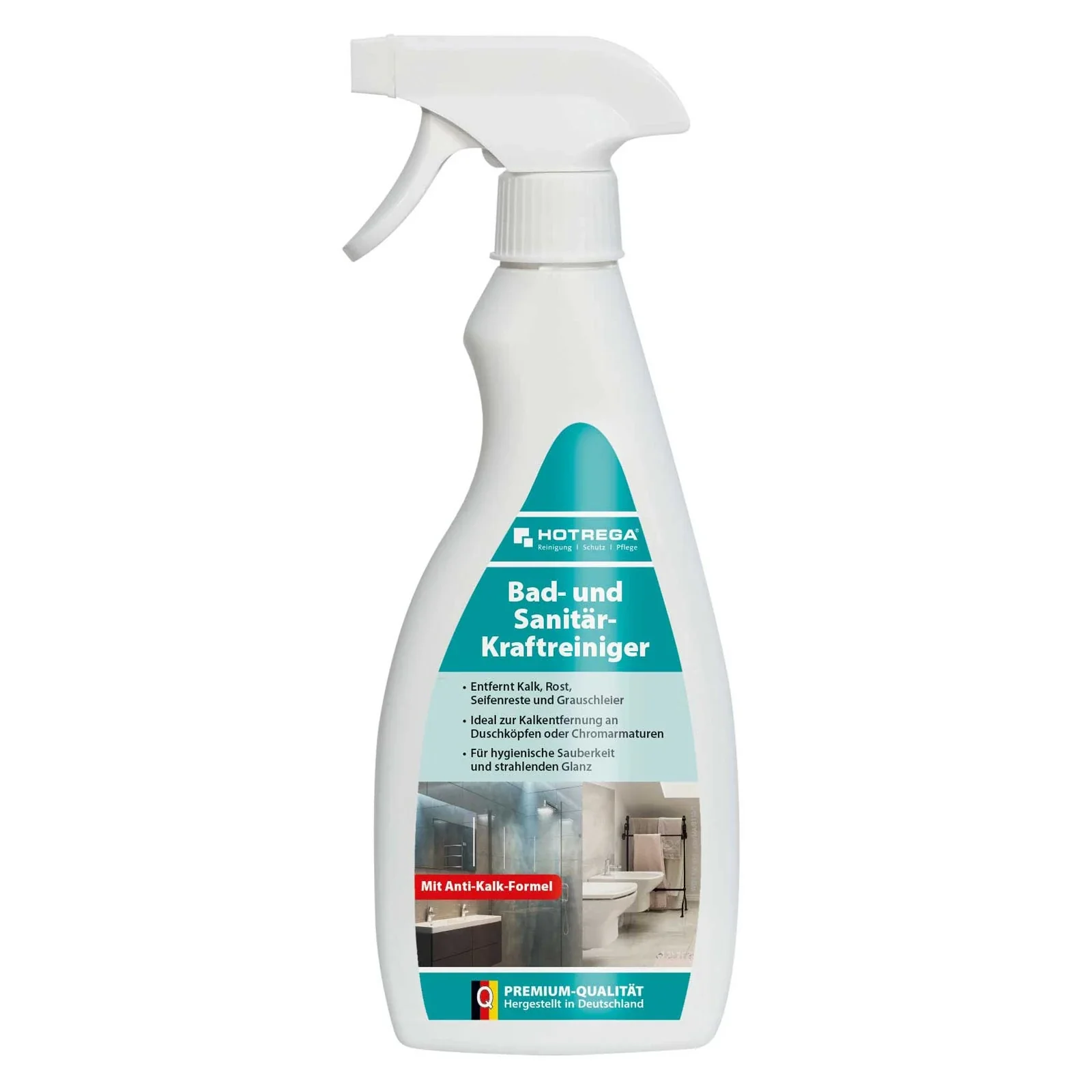 HOTREGA Bad und Sanitär Kraftreiniger 500ml Sprühflasche
