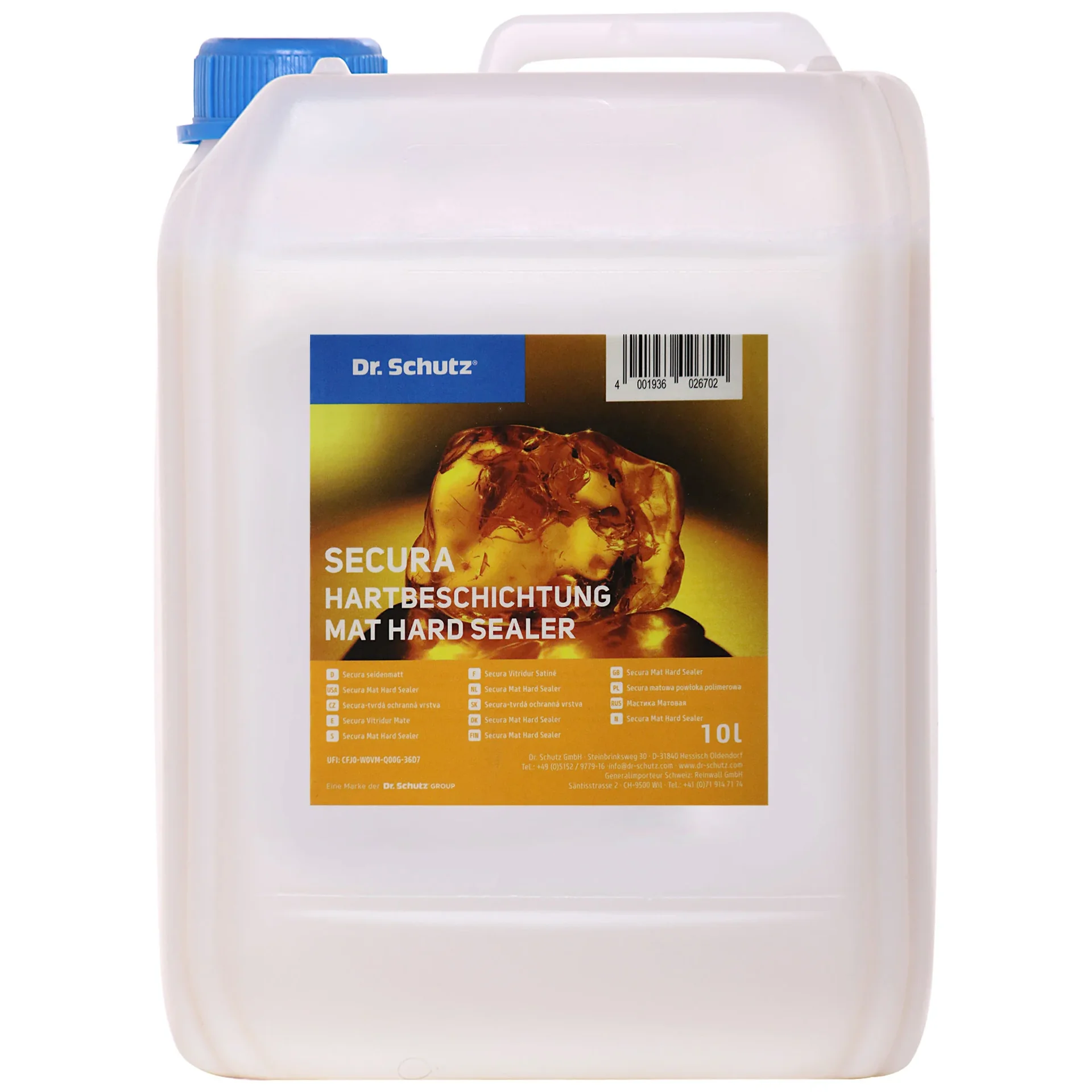 DR. SCHUTZ Secura Hartversiegelung seidenmatt 10 Liter für ca. 200 m²