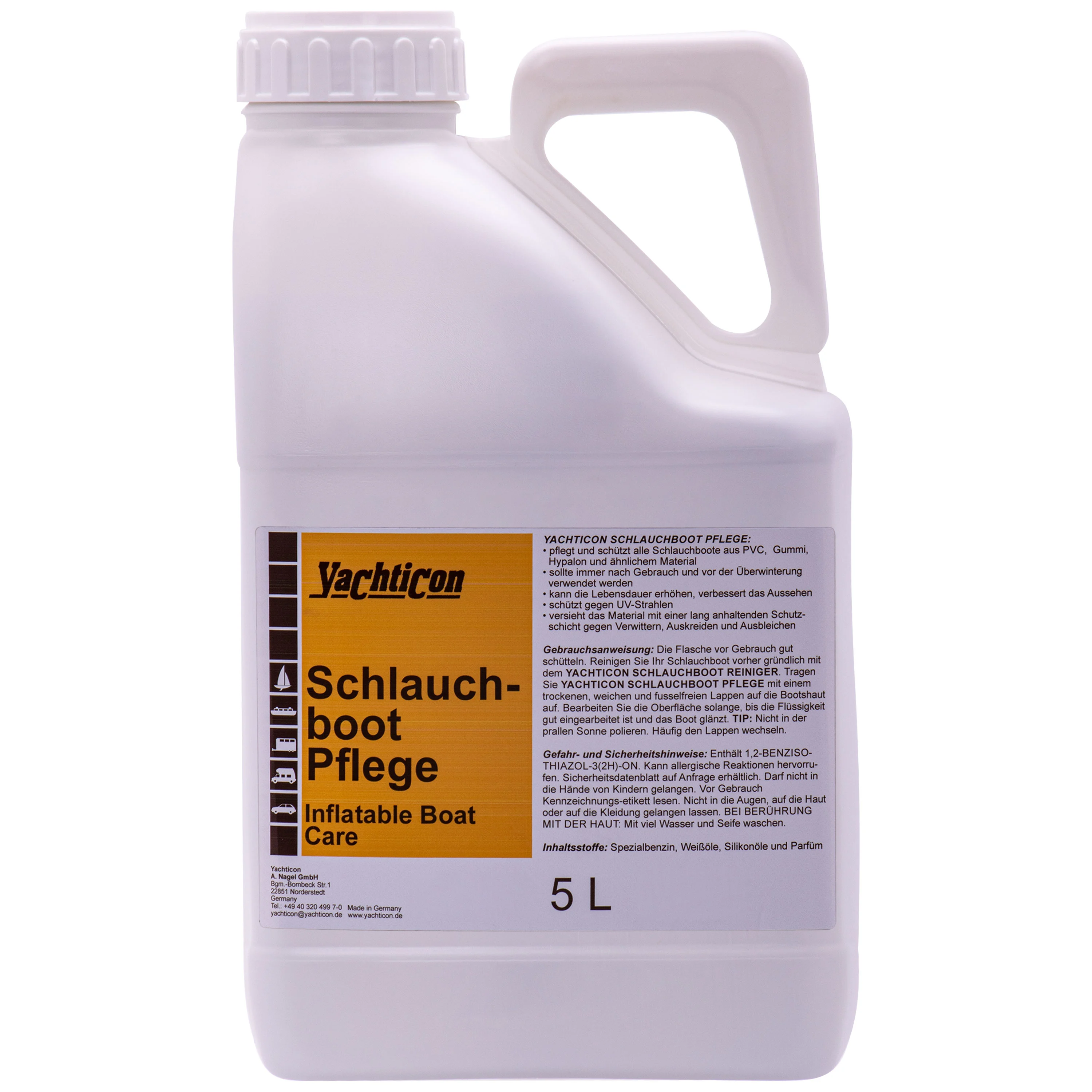 YACHTICON Schlauchboot Pflege 5 Liter