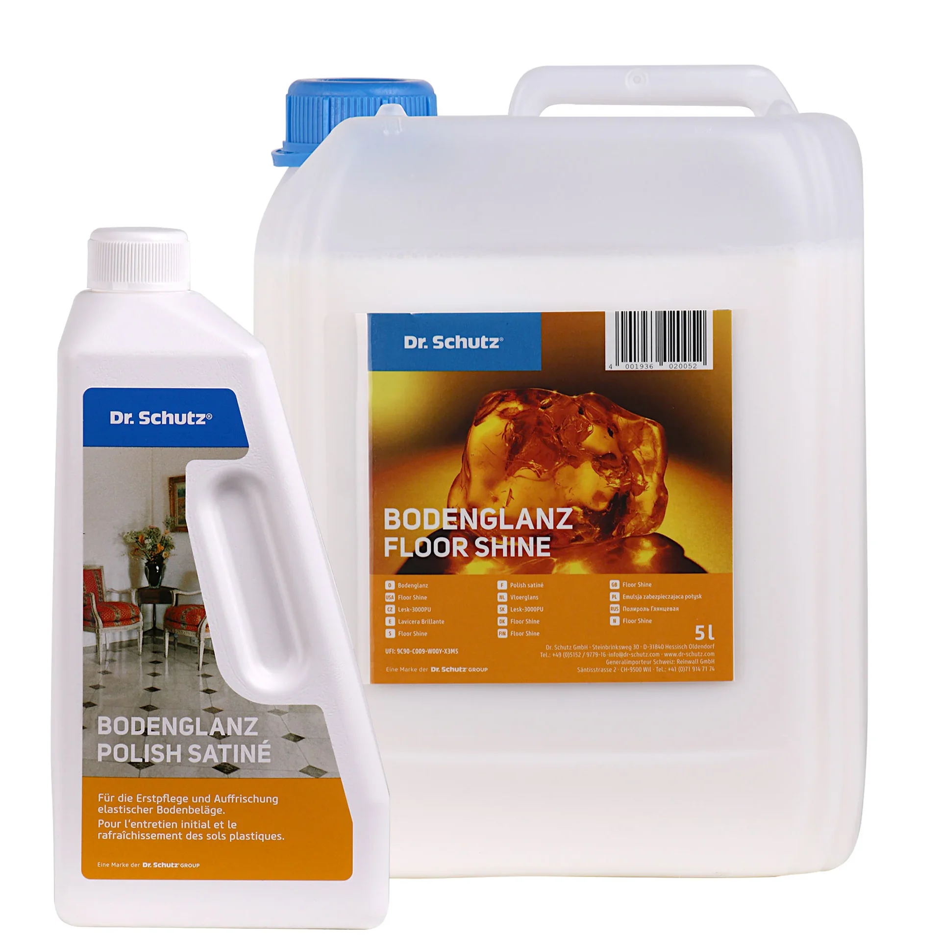 DR. SCHUTZ Bodenglanz Wischpflege in verschiedenen Größengebinde