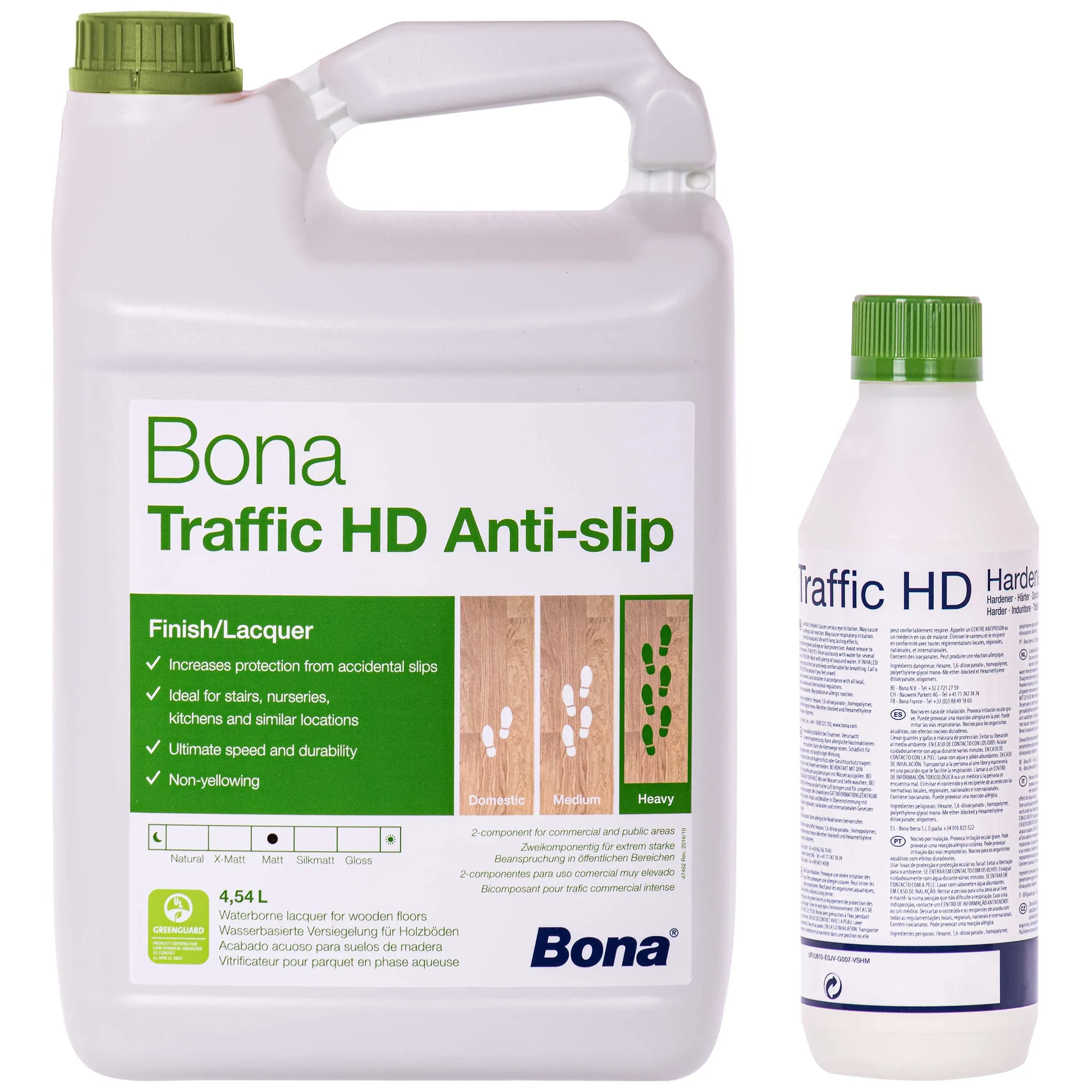 BONA TRAFFIC HD Antislip 2K 4,95 L 4,5 Liter + 0,45 HD Härter
