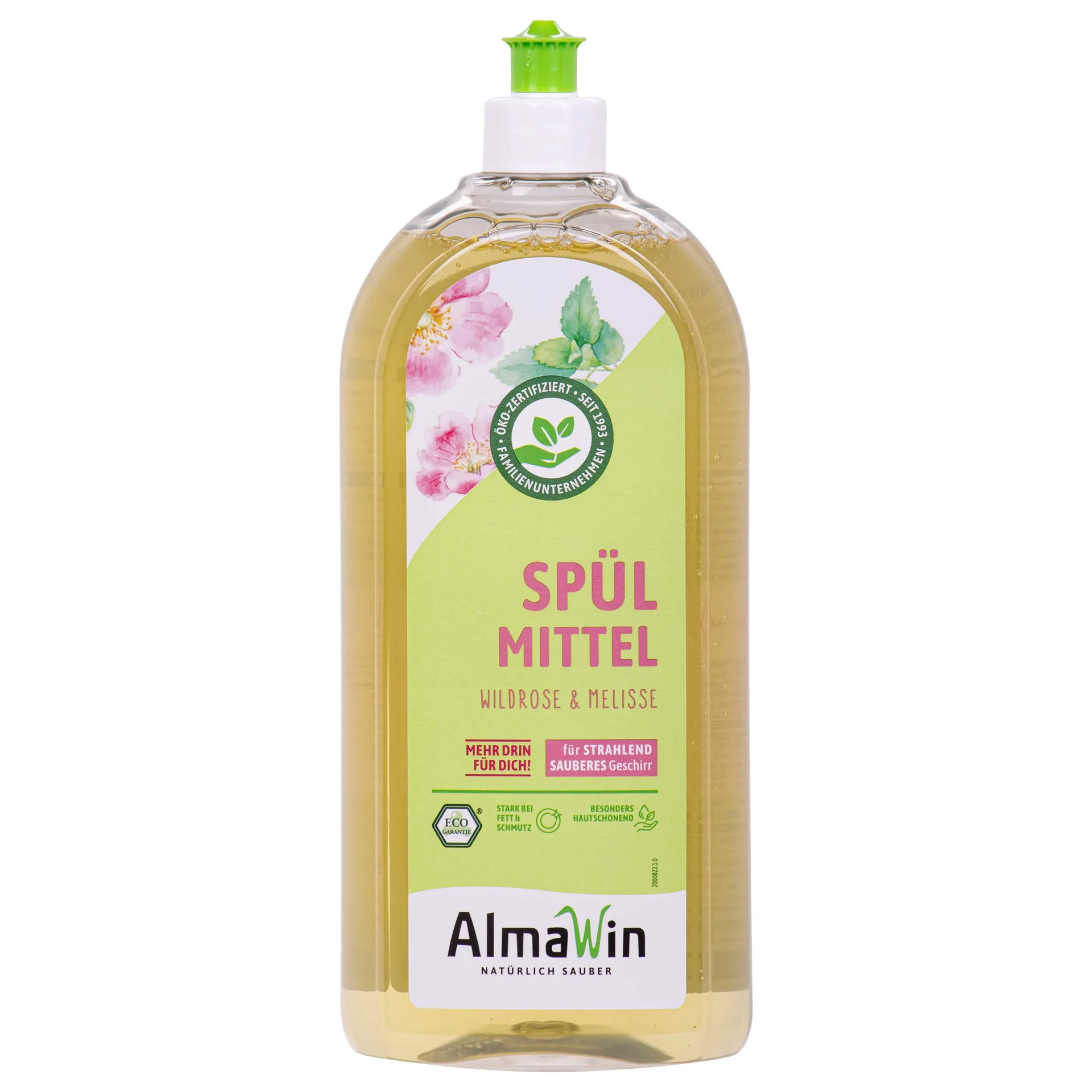 ALMAWIN Spülmittel Wildrose Melisse 1 Liter