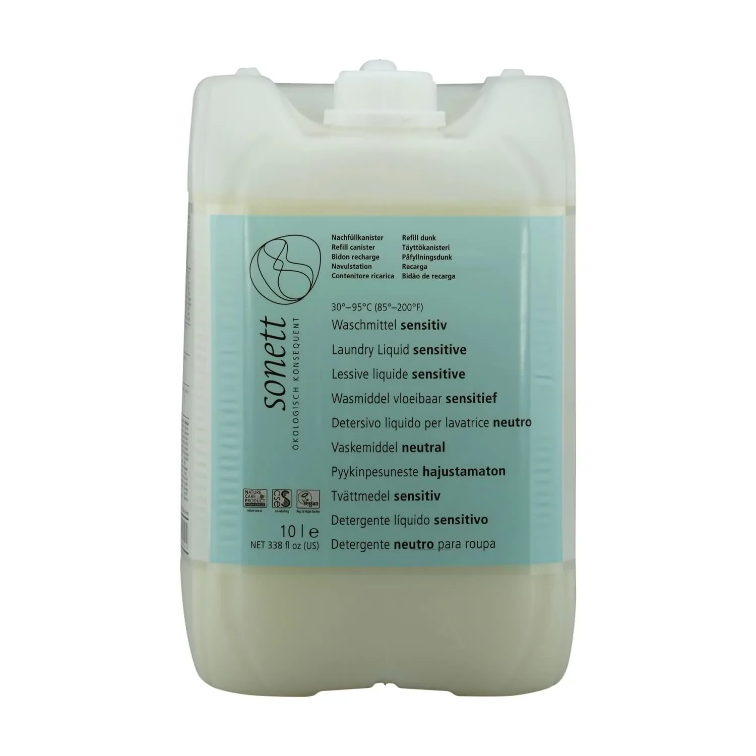 SONETT Waschmittel flüssig sensitiv 10 Liter ohne Duft- und Farbstoffe
