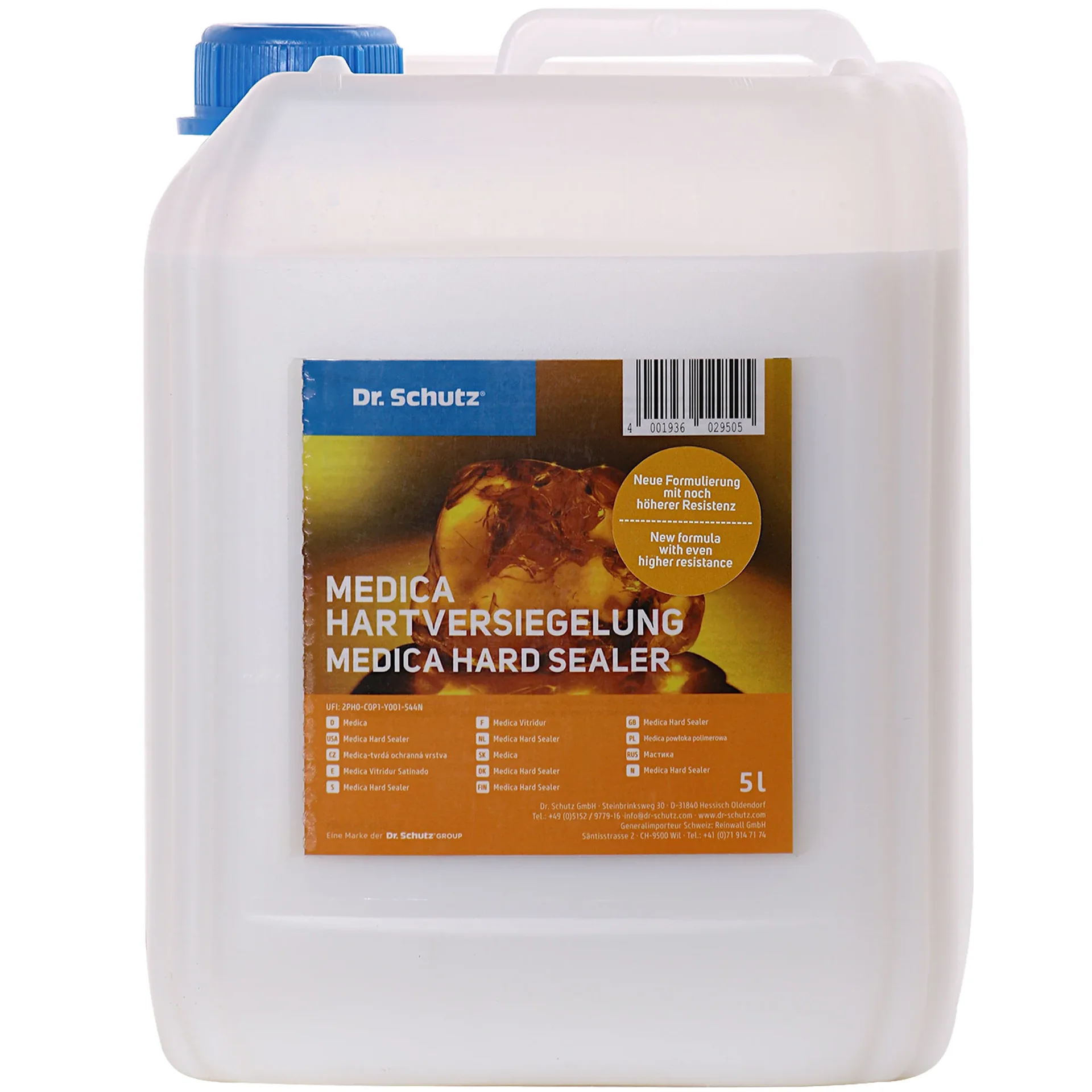 DR. SCHUTZ Medica Hartversiegelung seidenglanz 5 Liter für ca. 100 m²
