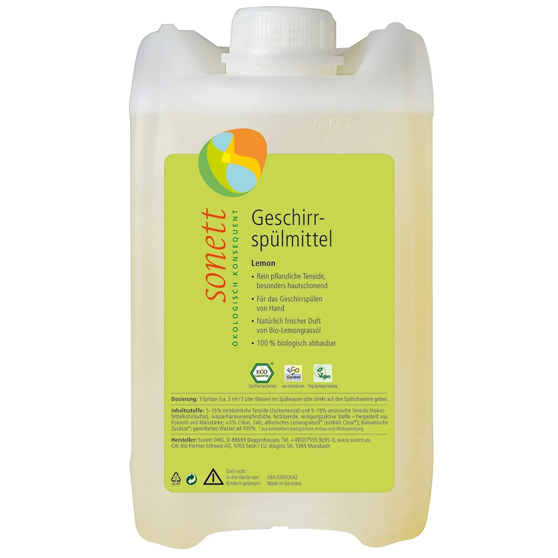 SONETT Geschirrspülmittel LEMON 5 Liter