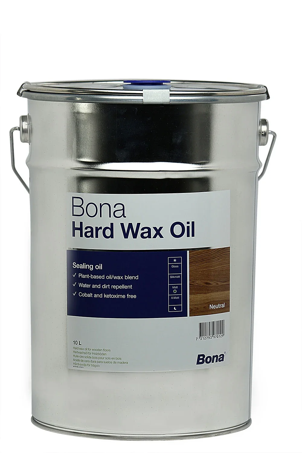 BONA Hardwax Oil matt 10 Liter für Holzböden im Innenbereich