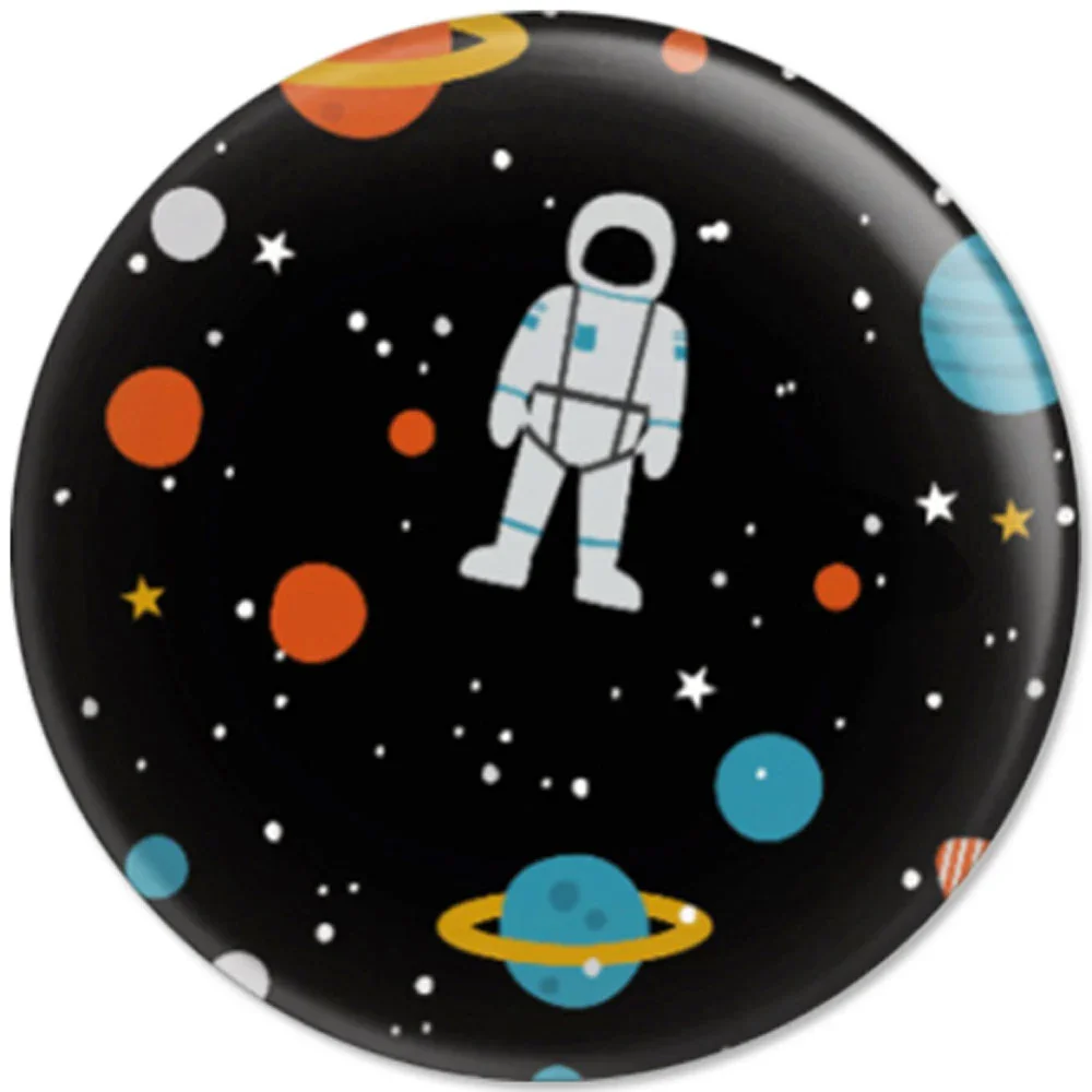 Ava & Yves Kinder Button / Anstecker Weltraum