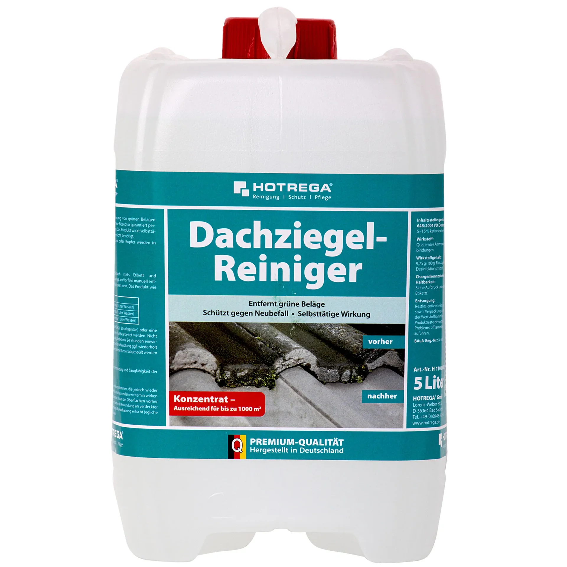 HOTREGA Dachziegel Reiniger Konzentrat 5 Liter
