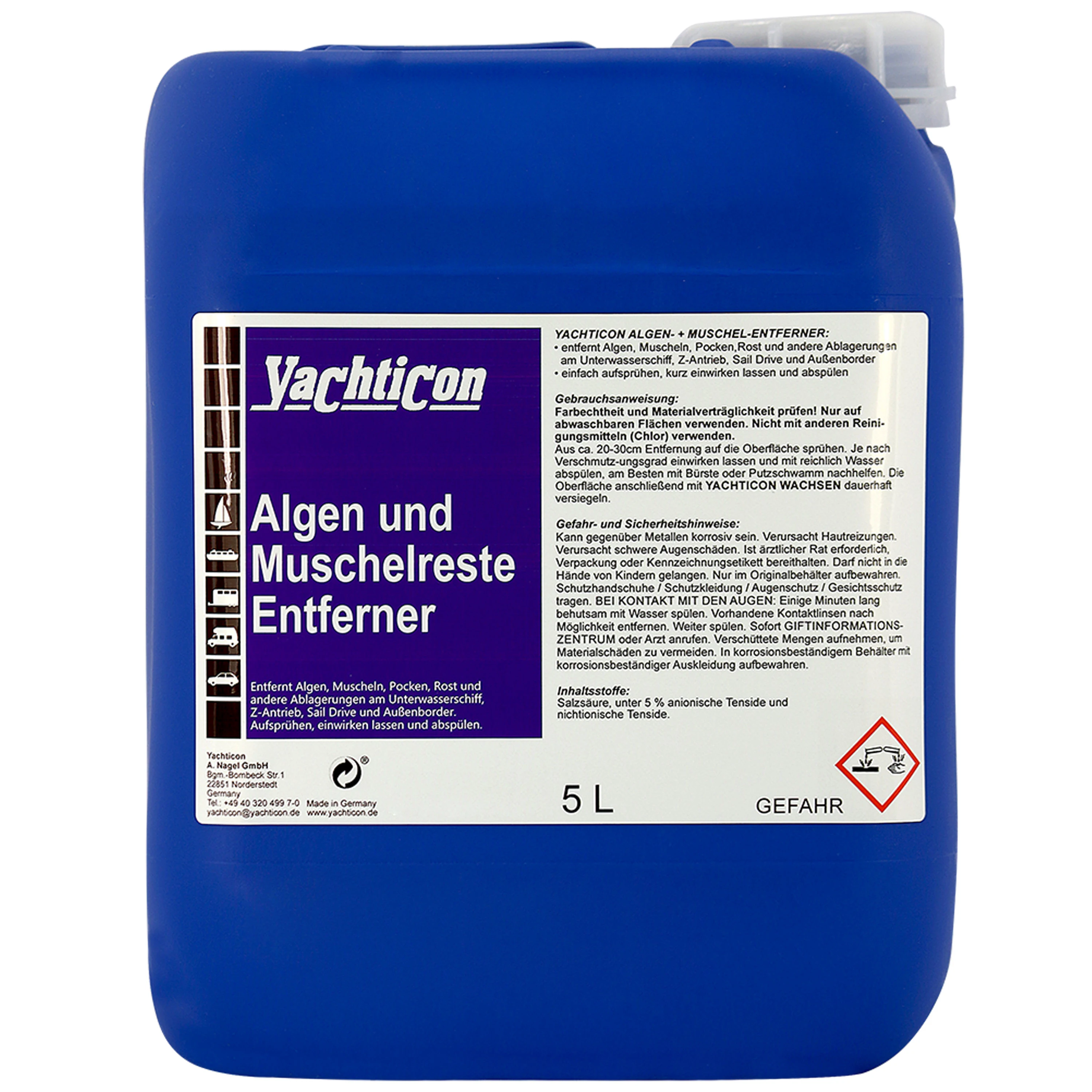 YACHTICON Algen- und Muschelentferner 5 Liter