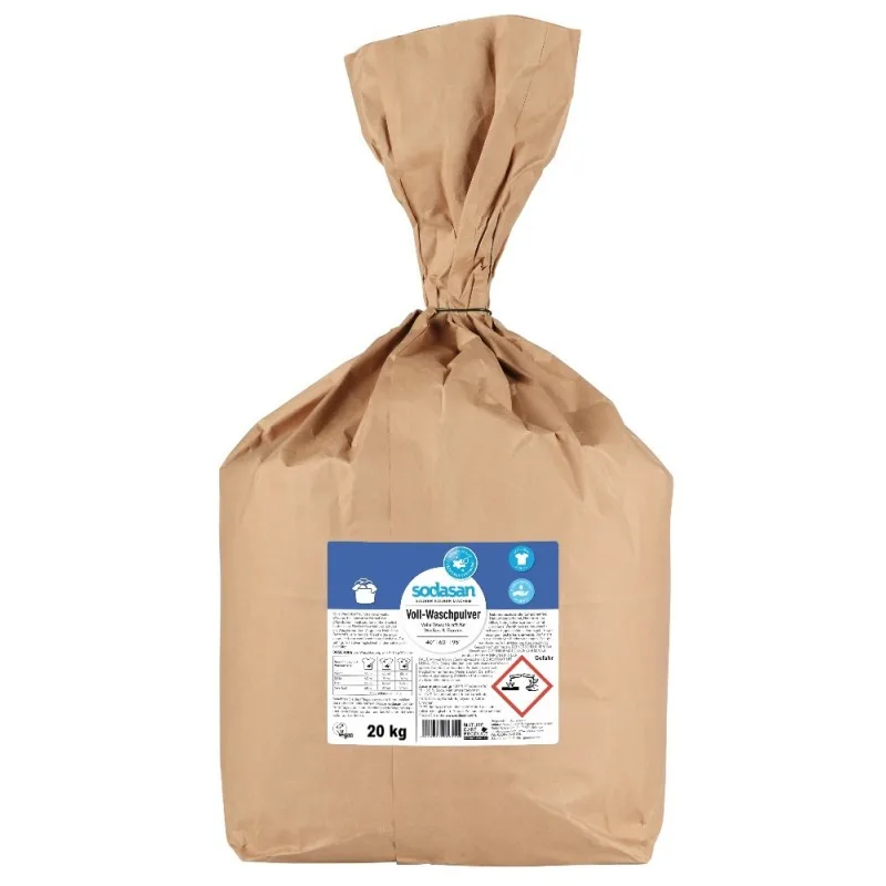 SODASAN Voll-Waschpulver Limette 20kg für weißes und Buntes