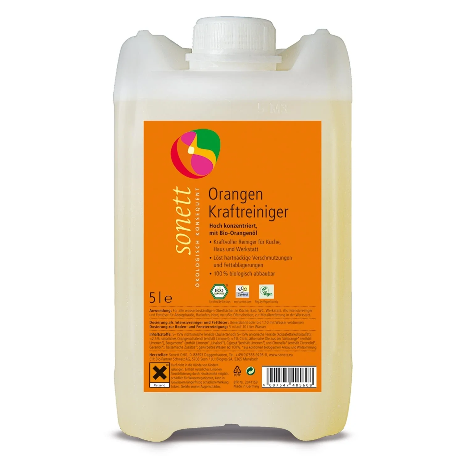 SONETT Orangen Kraftreiniger 5 Liter