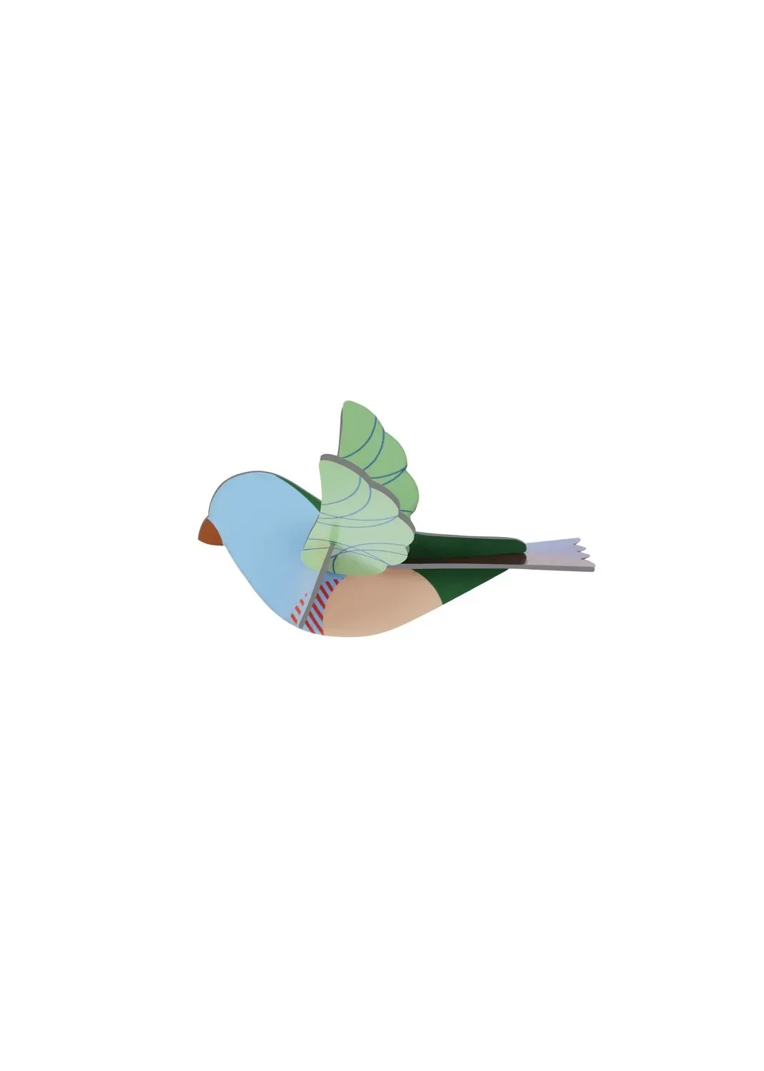 Studio ROOF Ornament, Bastel-Set, 3D Wandobjekt - Spatz