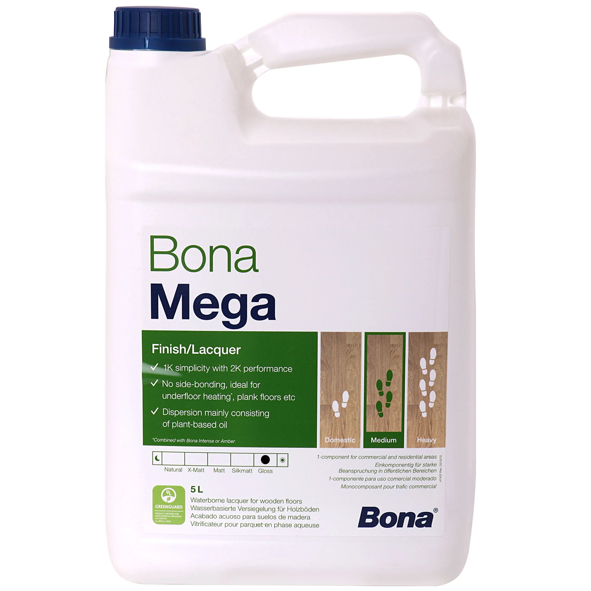 BONA MEGA Parkettlack glänzend 5 Liter