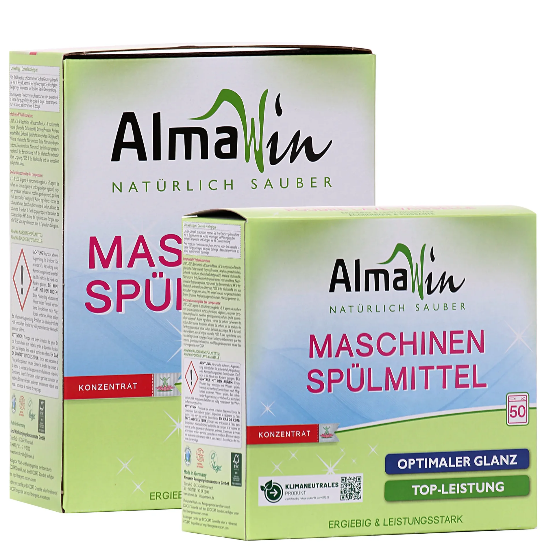 ALMAWIN Maschinenspülmittel in verschiedenen Größengebinde