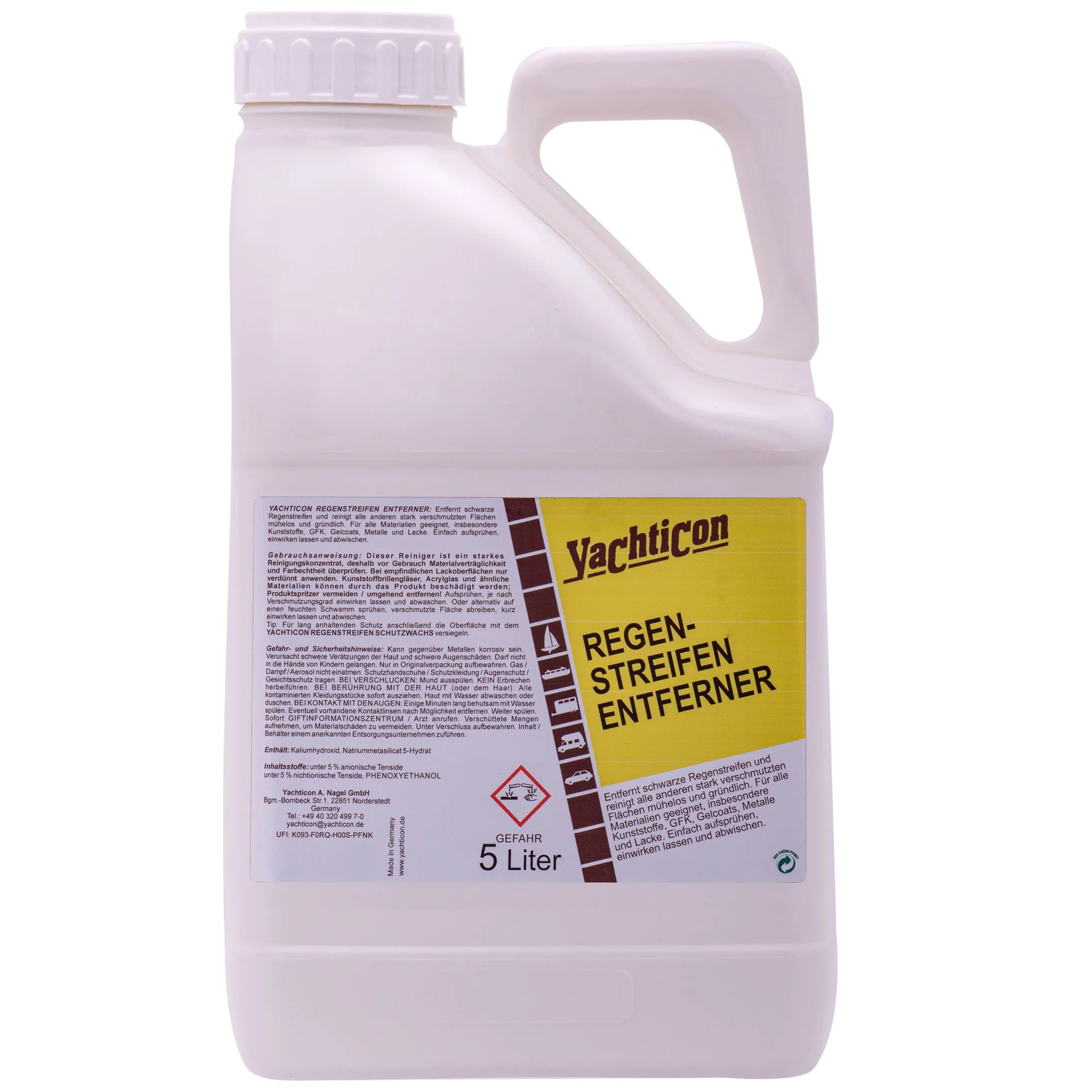 YACHTICON Regenstreifen Entferner 5 Liter