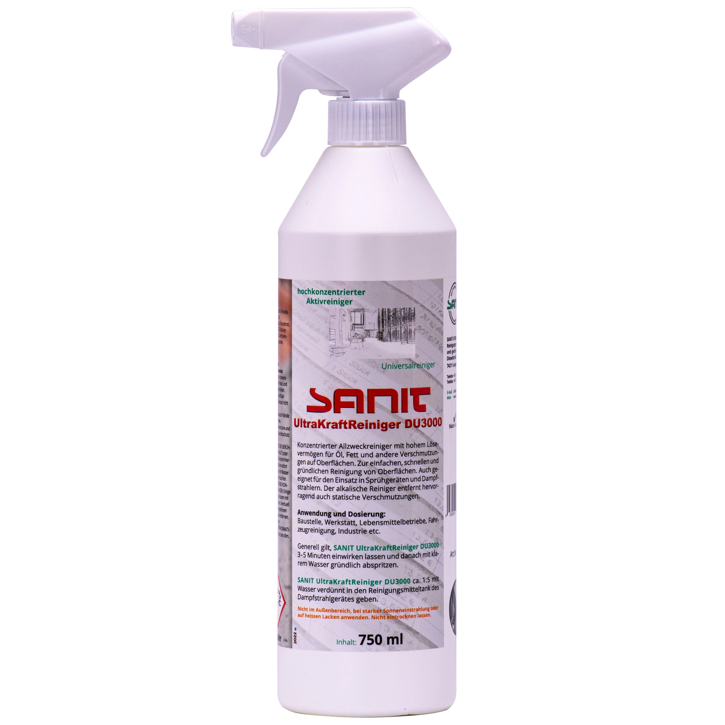 SANIT Ultra Kraftreiniger DU 3000 - 750 ml