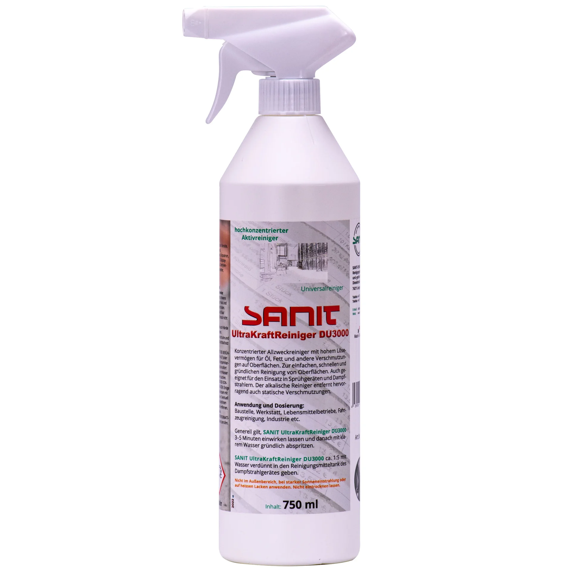 SANIT Ultra Kraftreiniger DU 3000 - 750 ml
