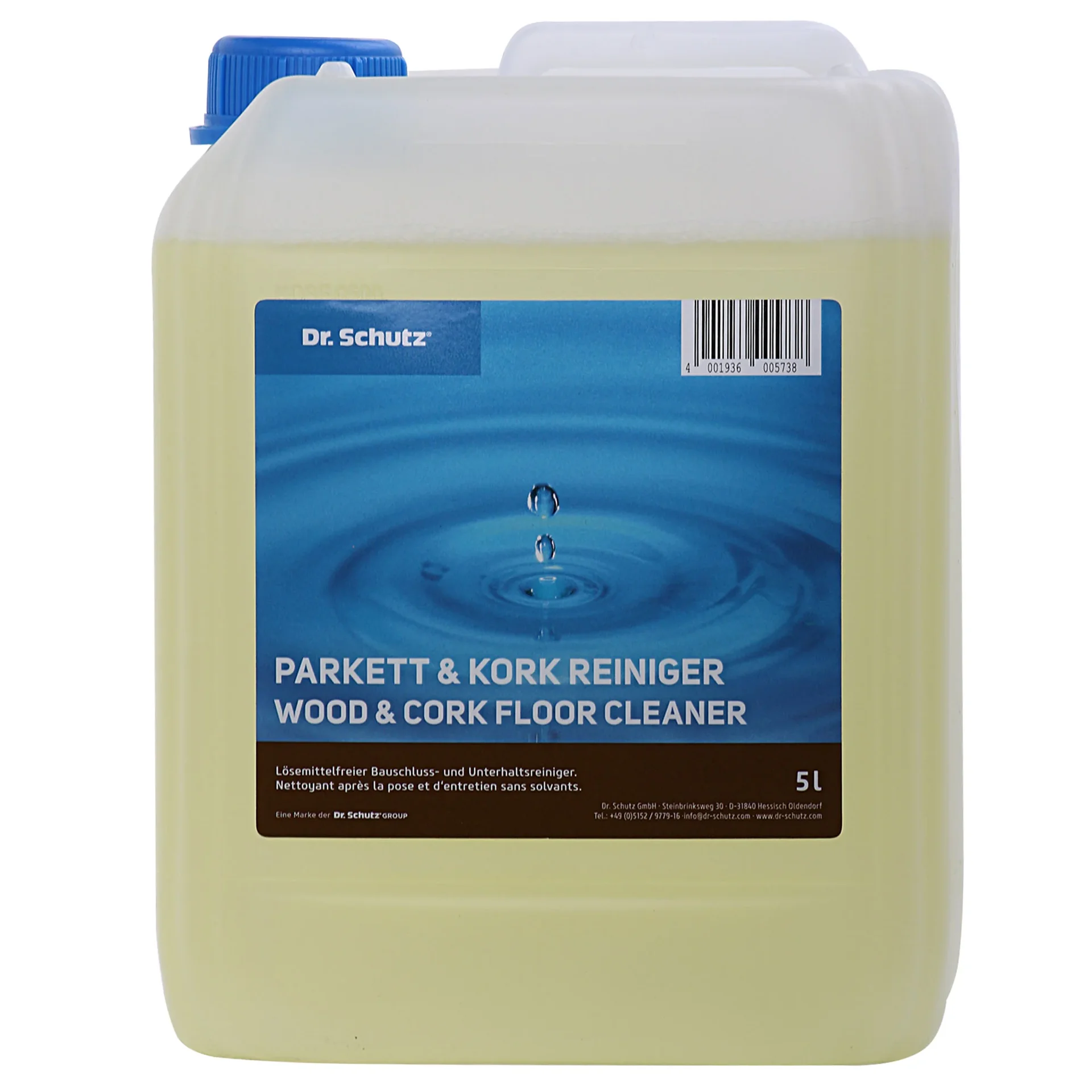 DR. SCHUTZ Parkett & Kork Reiniger 5 Liter für ca. 5000m²