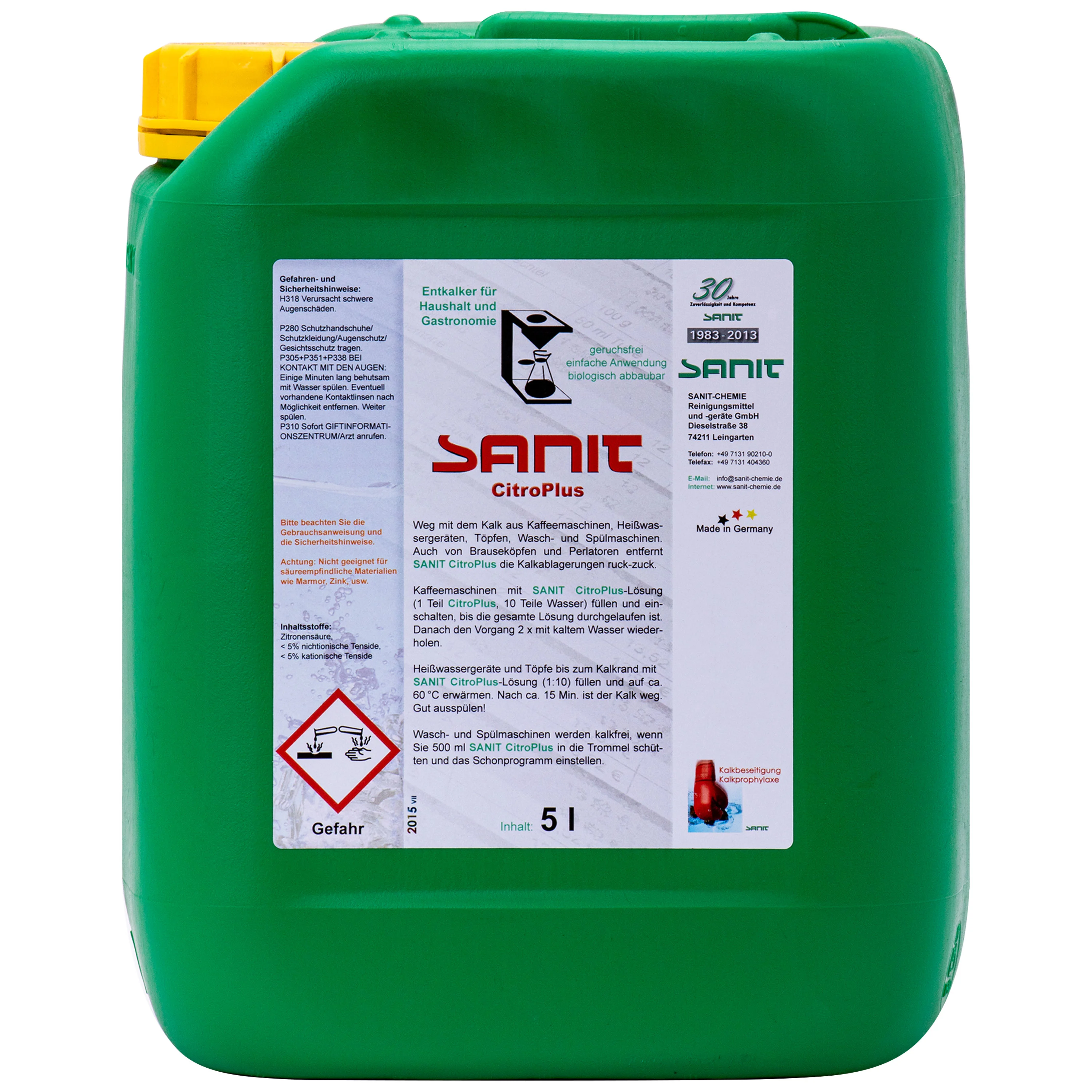 SANIT Citro Plus 5 Liter Kalklöser