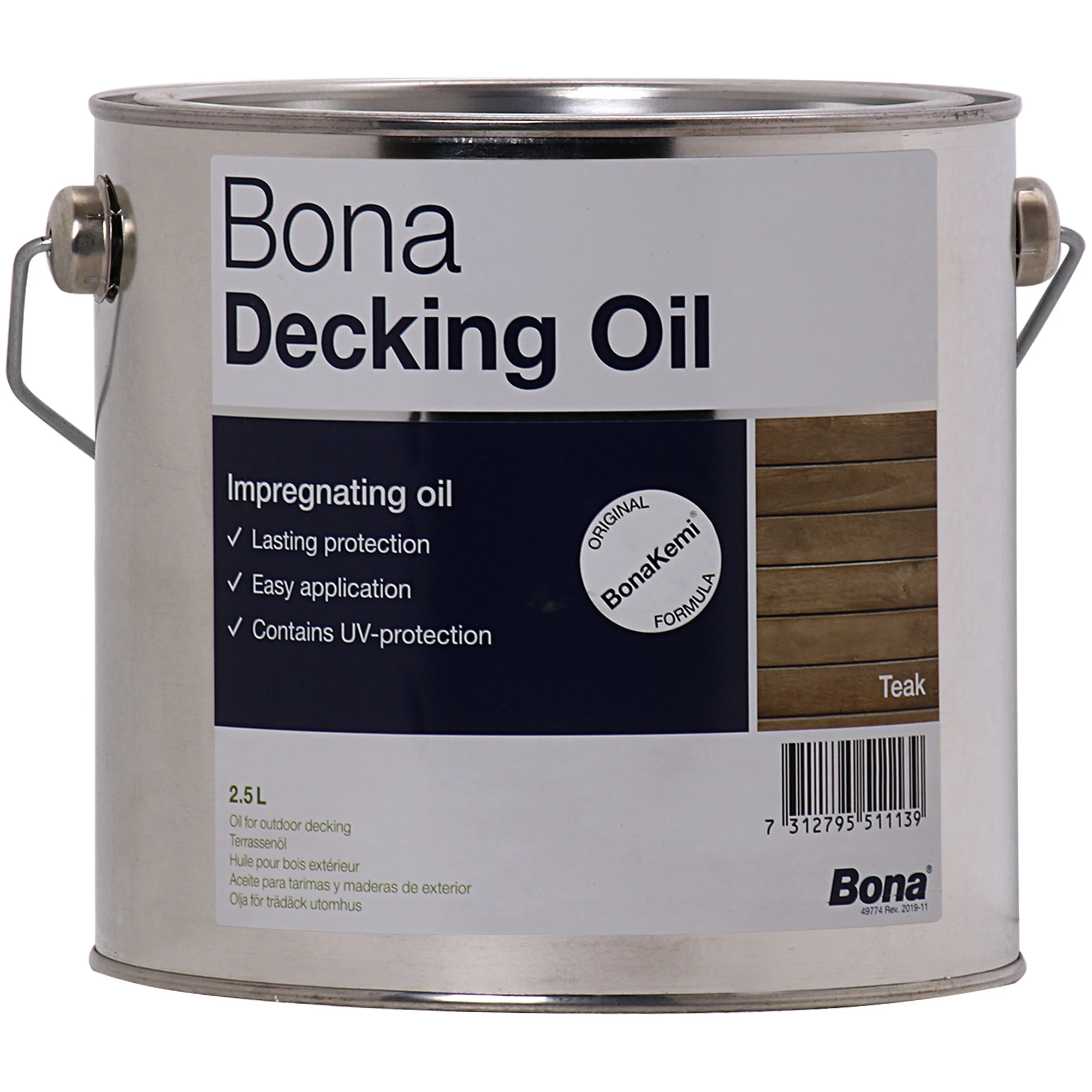 BONA Decking Oil 2,5 Liter Teak Terrassenöl