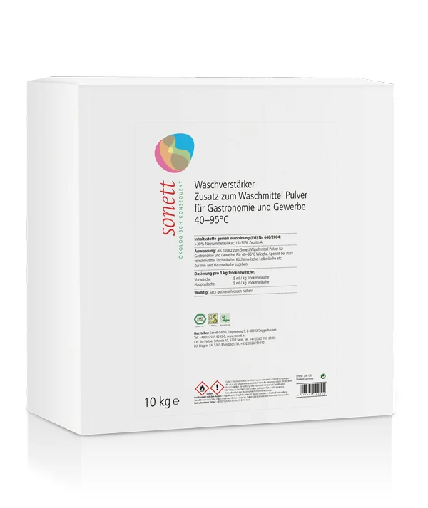 SONETT Waschverstärker 10 kg Zusatz für Waschmittel Pulver für Gewerbe und Industriie