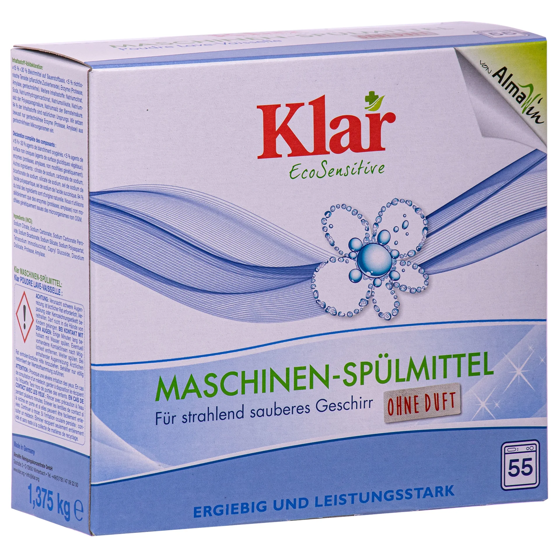 KLAR Maschinenspülmittel 1,375 kg ohne Duft