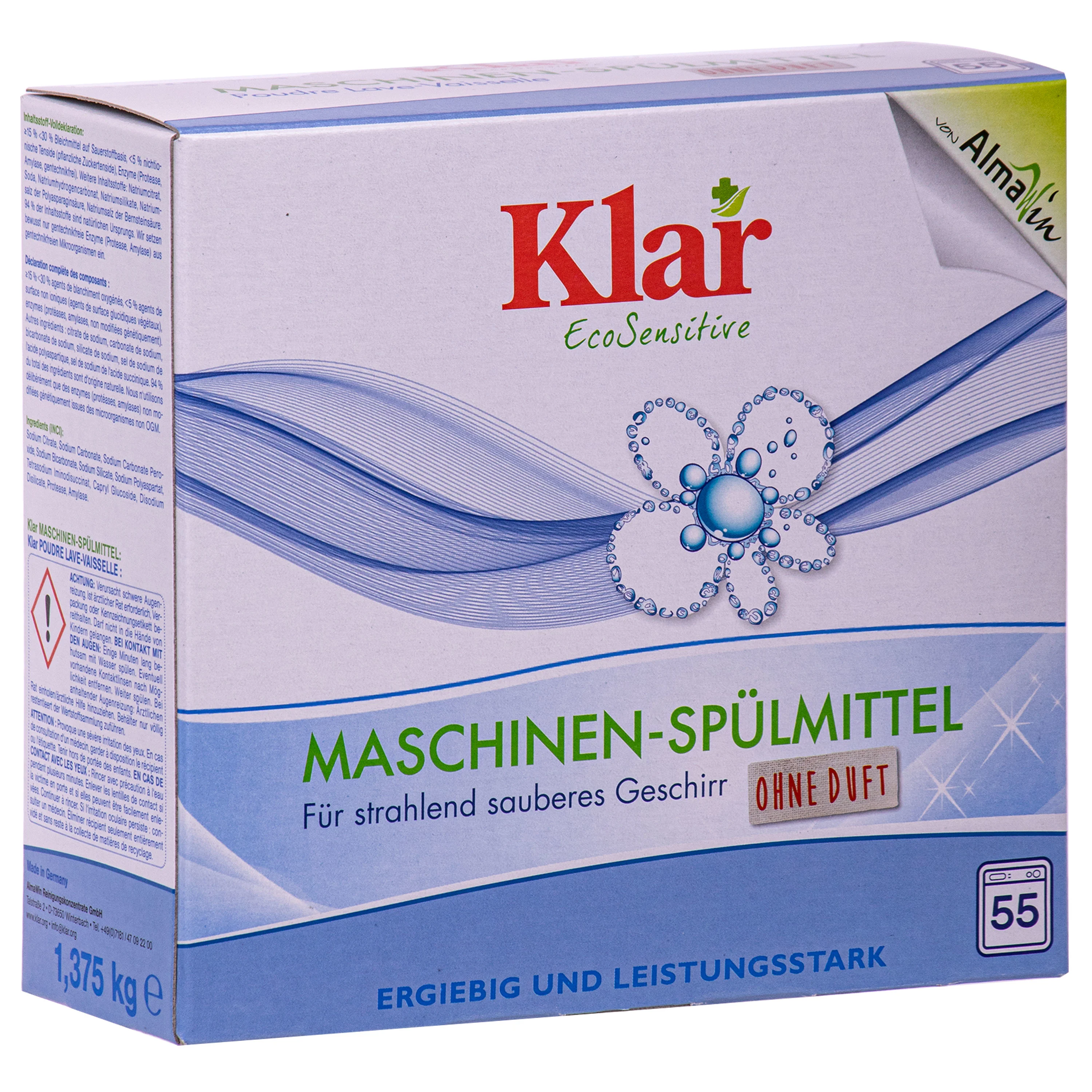 KLAR Maschinenspülmittel 1,375 kg ohne Duft