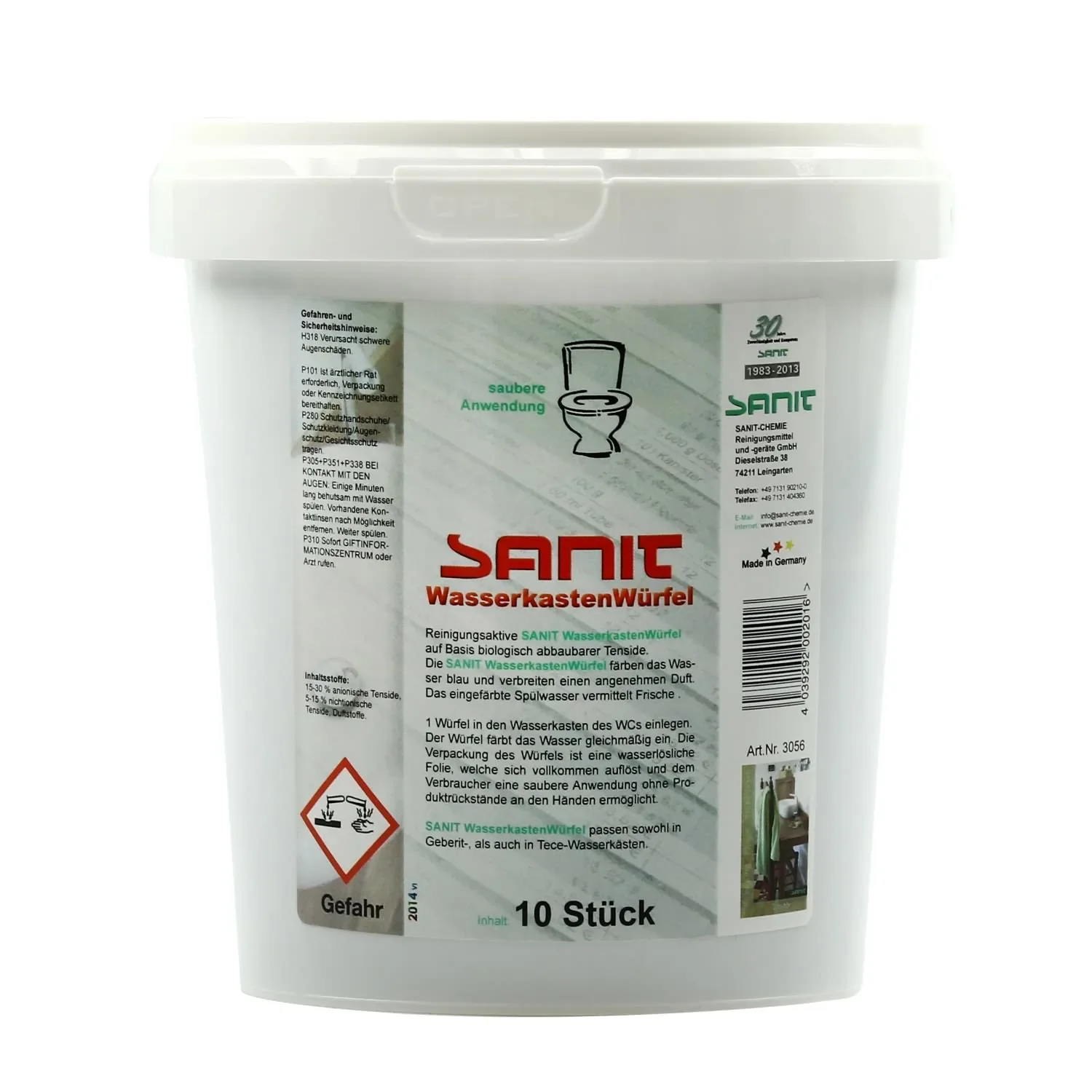 SANIT Wasserkastenwürfel 10 Stck. für Geberit, TECE usw.