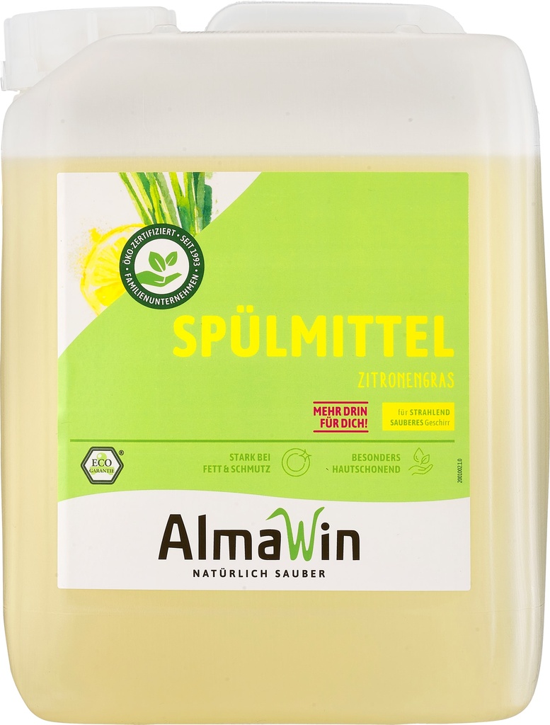 ALMAWIN Spülmittel Zitronengras 5 Liter