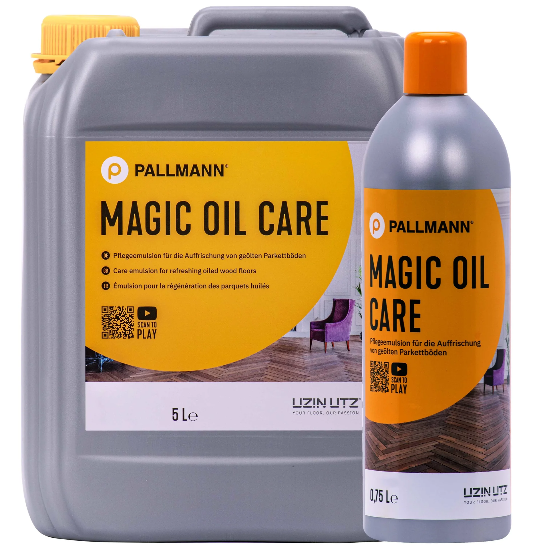 PALLMANN Magic Oil Care Pflege für Öl-Wachs Refresher in verschiedenen Größengebinden