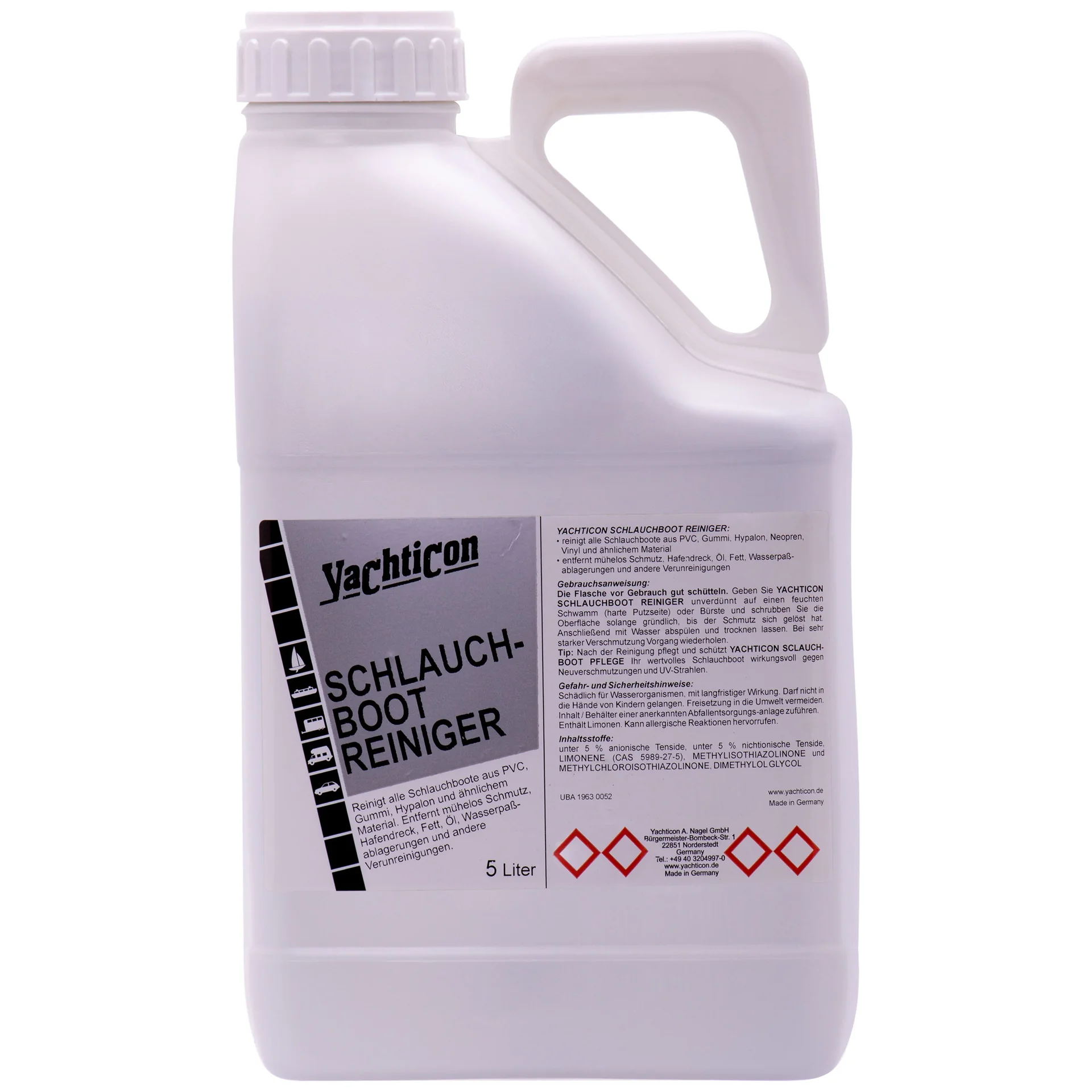 YACHTICON Schlauchboot Reiniger 5 Liter