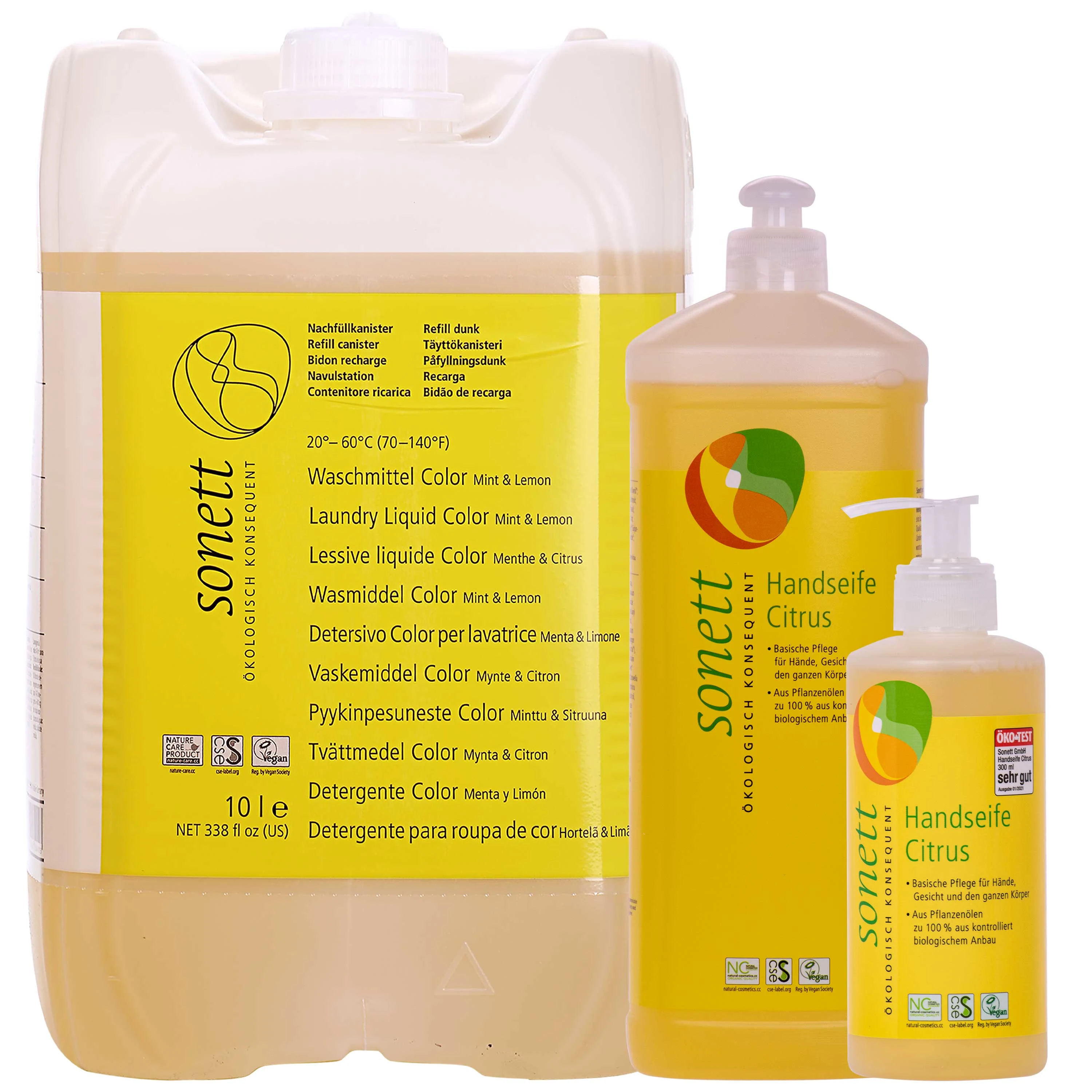 SONETT Handseife Citrus in verschiedenen Größengebinden