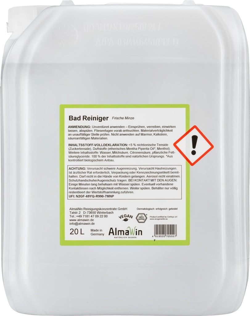 ALMAWIN Badreiniger 20 Liter