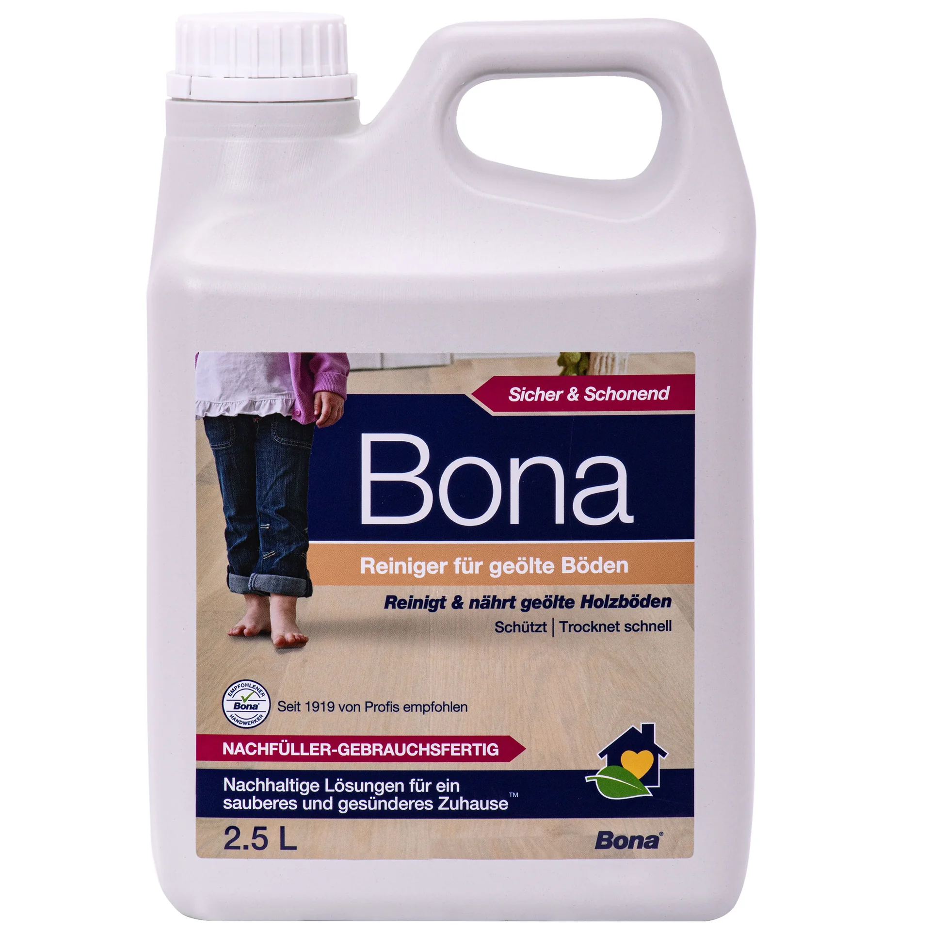 BONA Reiniger 2,5 Liter für geölte Böden NF-Kanister f. Spray Mopp
