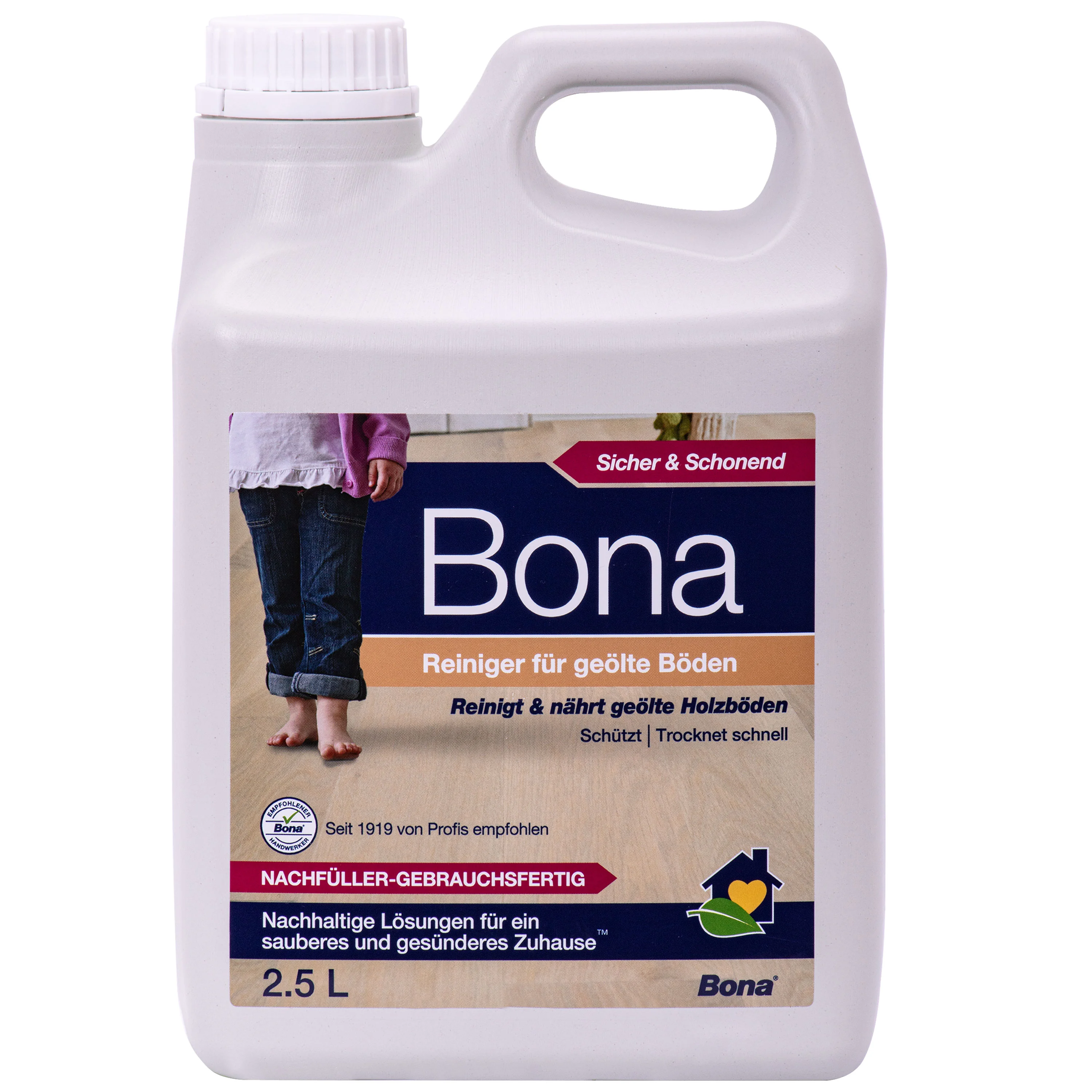 BONA Reiniger 2,5 Liter für geölte Böden NF-Kanister f. Spray Mopp
