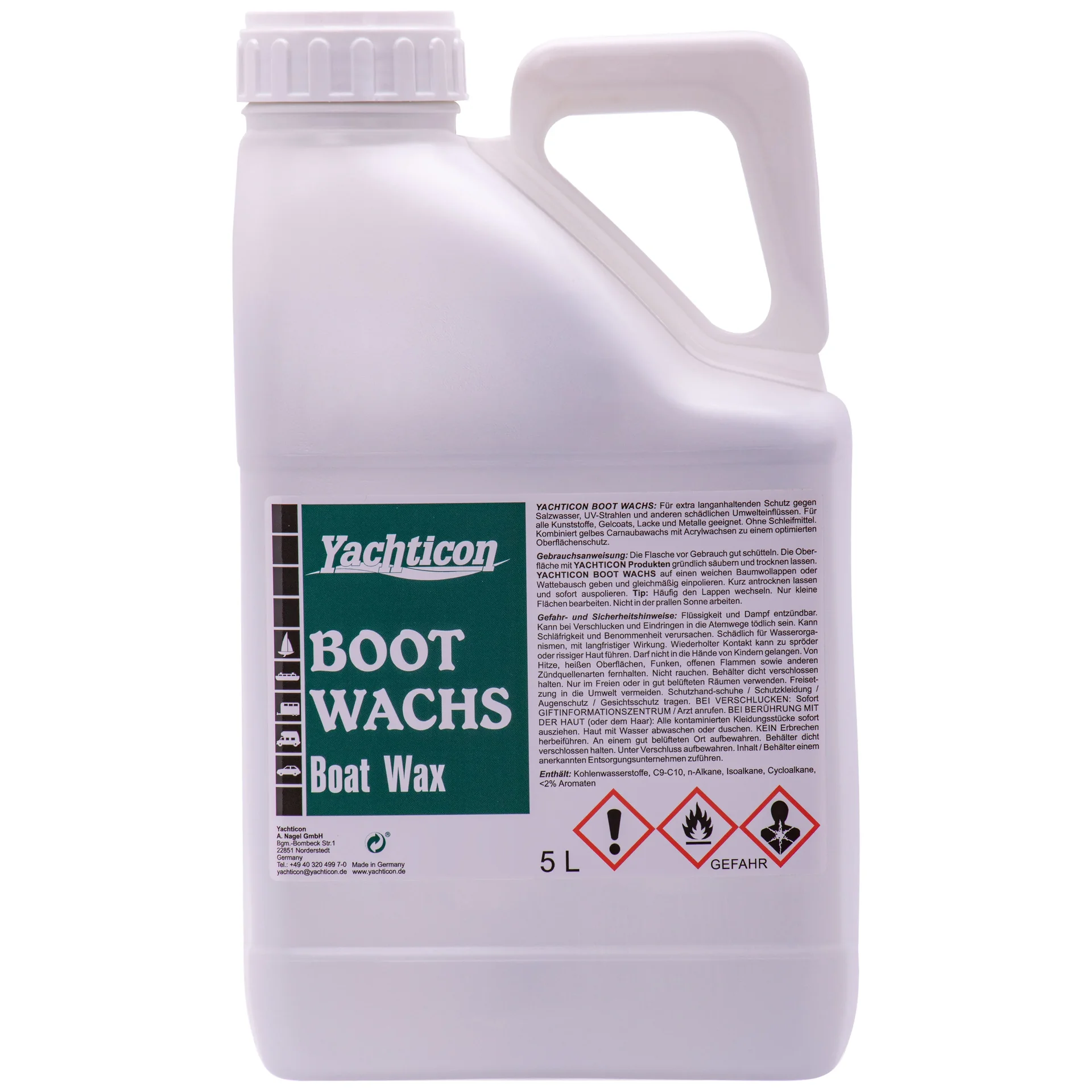 YACHTICON Boot Wachs 5 Liter