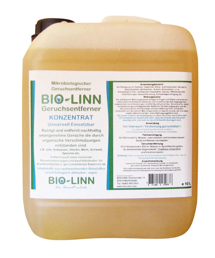 BIO-LINN Geruchsentferner Konzentrat 10 Liter Nachfüllkanister