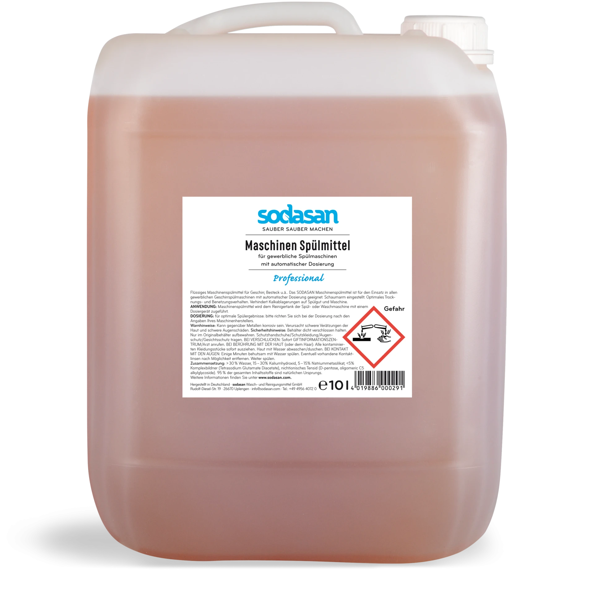 SODASAN Maschinenspülmittel flüssig 10 Liter