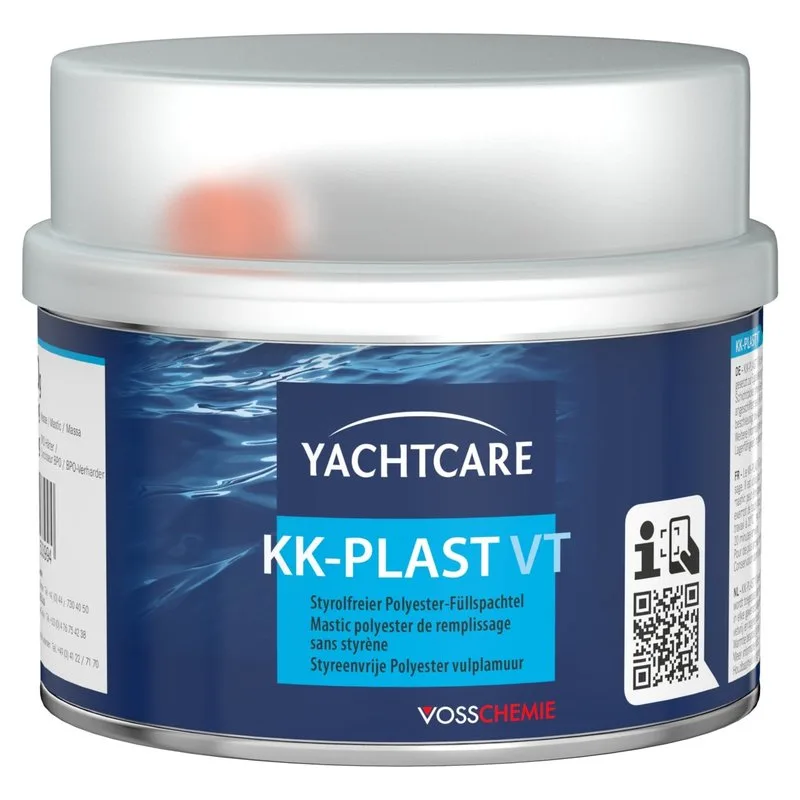 YACHTCARE KK-Plast VT Füllspachtel Polyesterspachtel grau 500 g