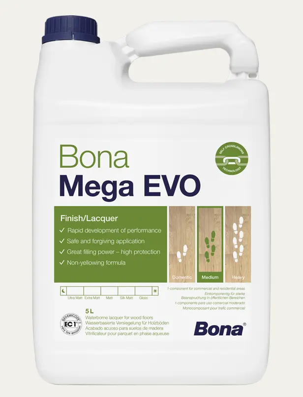 BONA Mega EVO 1K-Wasserlack 5 Liter 