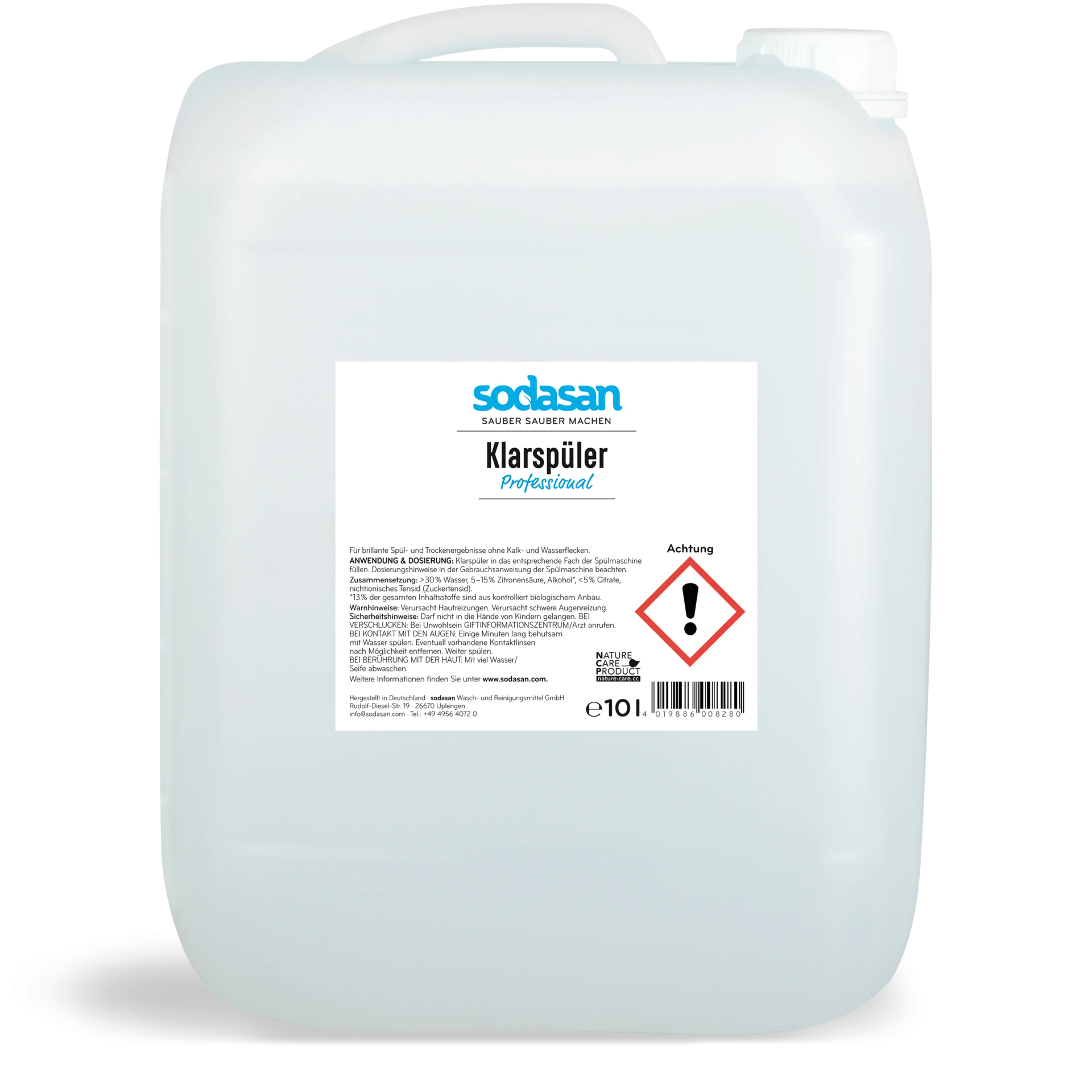 SODASAN Klarspüler Professional 10 Liter