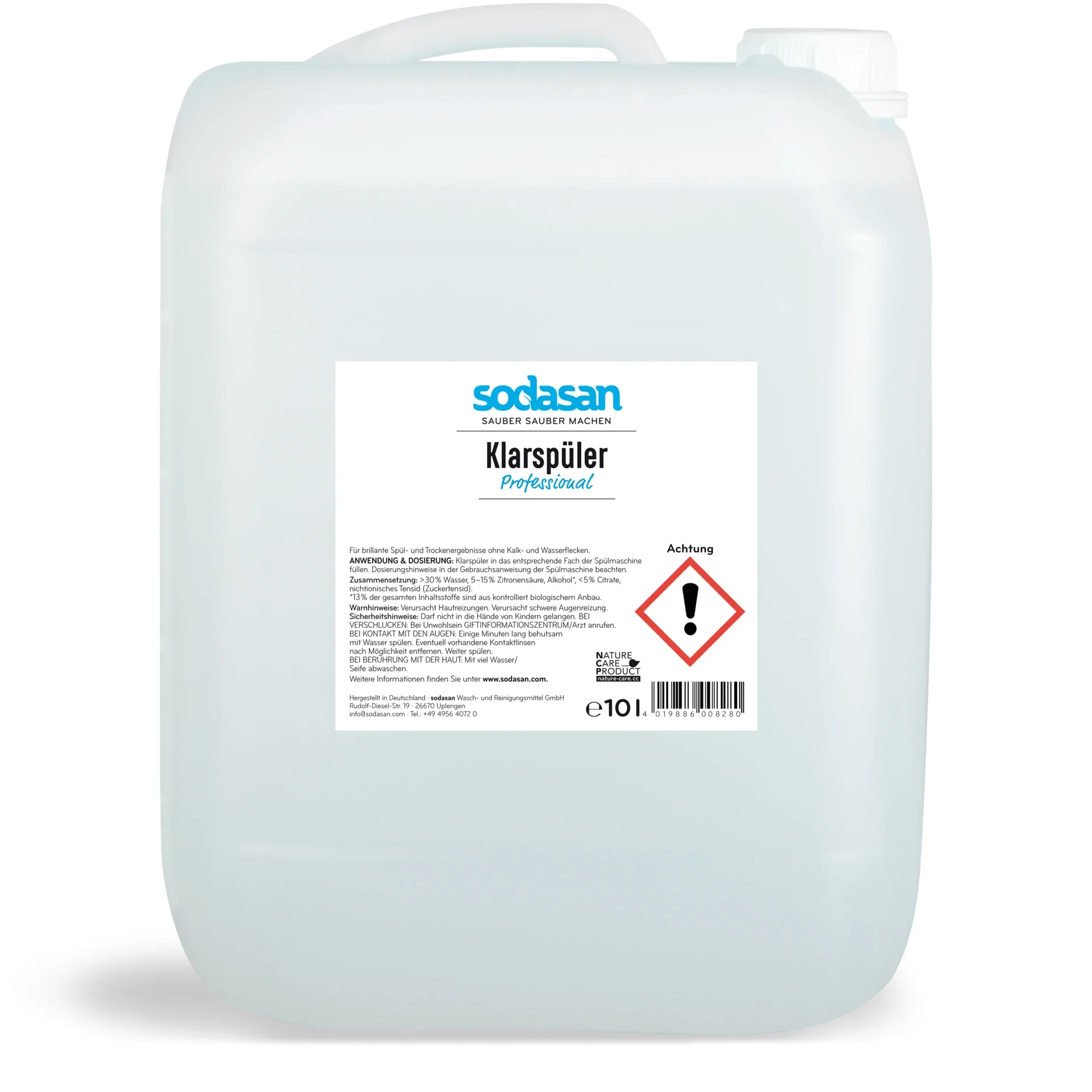 SODASAN Klarspüler Professional 10 Liter
