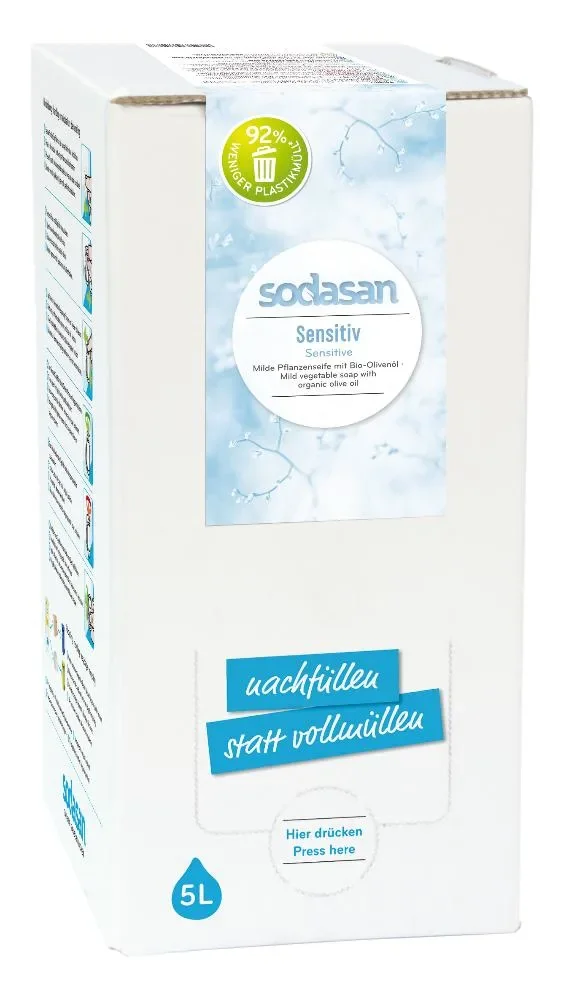 SODASAN Flüssigseife Liquid Sensitive 5 Liter Bag in Box